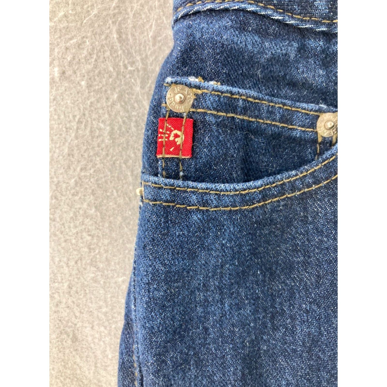 Vintage VINTAGE Mudd Jeans Women’s 5 Low Rise Flare Denim Jeans 90s Blue 100% Cotton Womens Size 5 Inseam 31" Mens/ Women? (Wait) Size 27" / US 4 / IT 40 - 7 Thumbnail