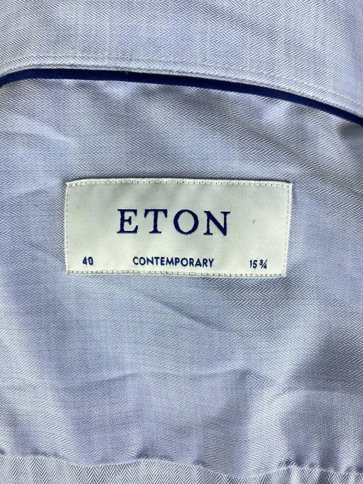 Eton Eton Contemporary Blue Luxury Shirt Size 40 / 15 / 3/4 Size US M / EU 48-50 / 2 - 9 Thumbnail
