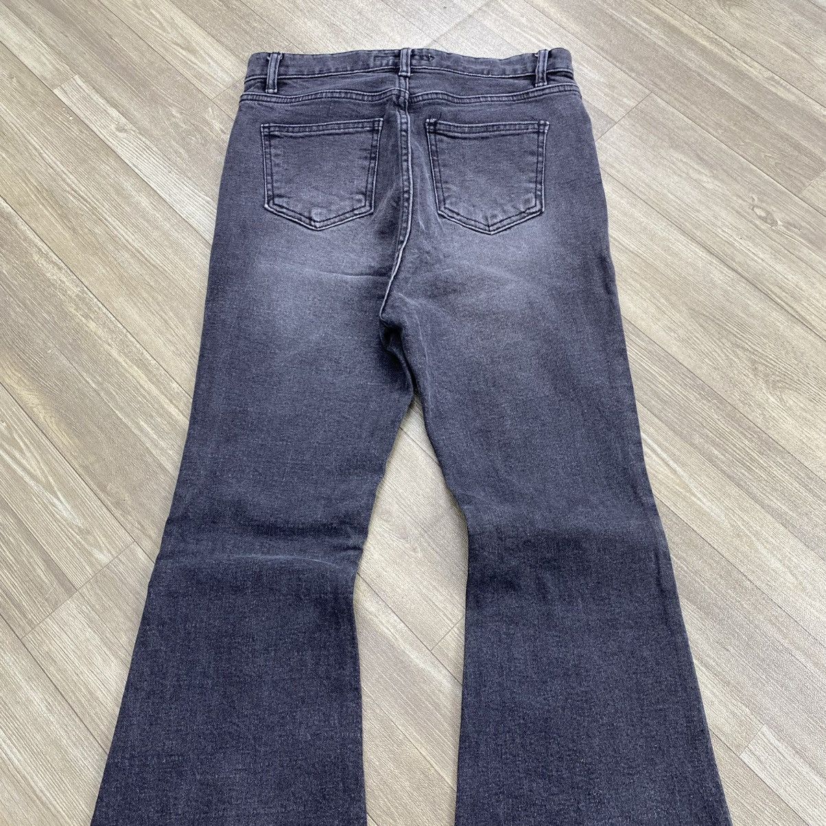 Japanese Brand 2000s Light And Salt Black Washed Y2K Lgb Style Flared Jeans Size US 27 - 11 Thumbnail
