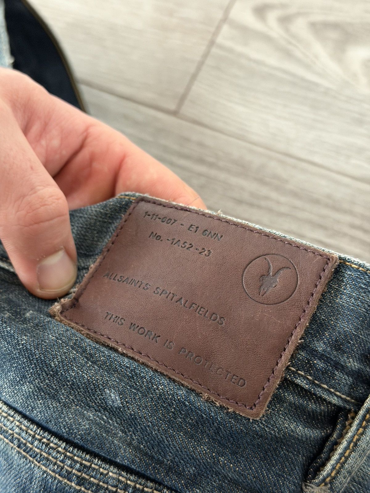 Allsaints Allsaints Spitalfields Japan Denim Opium Swag Y2K Shorts Size US 31 - 24 Thumbnail