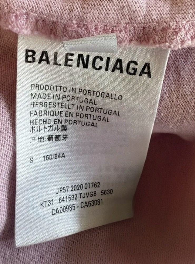 Balenciaga Balenciaga I Love Cats Pink Oversized Tee Shirt Size US S / EU 44-46 / 1 - 8 Thumbnail