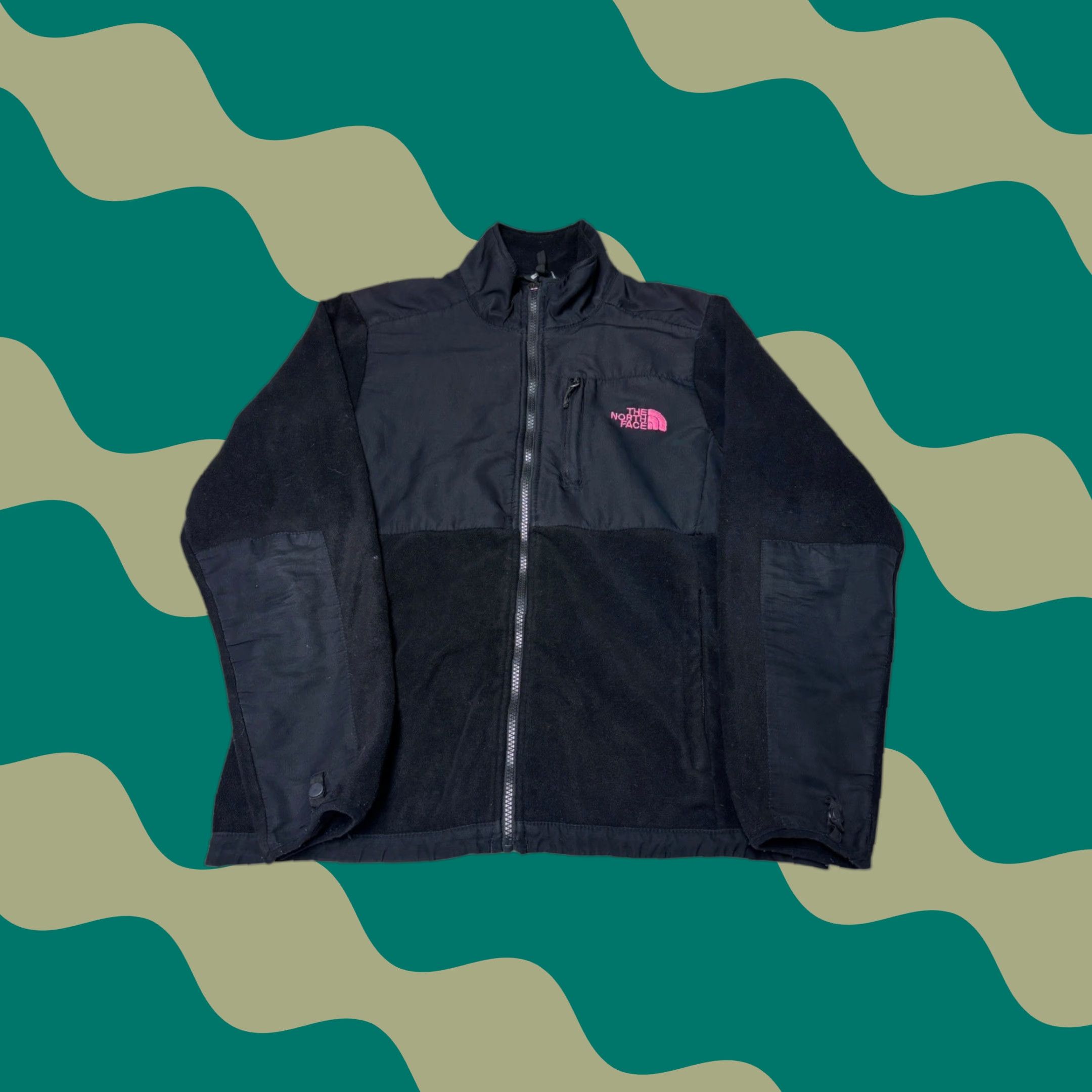The North Face The North Face Women Fleece Jacket Black Pink Logo Size M Full Zip Pockets Outdoor Casual Activewear Knit Camp­sire Oso Size M / US 6-8 / IT 42-44 - 1 Thumbnail
