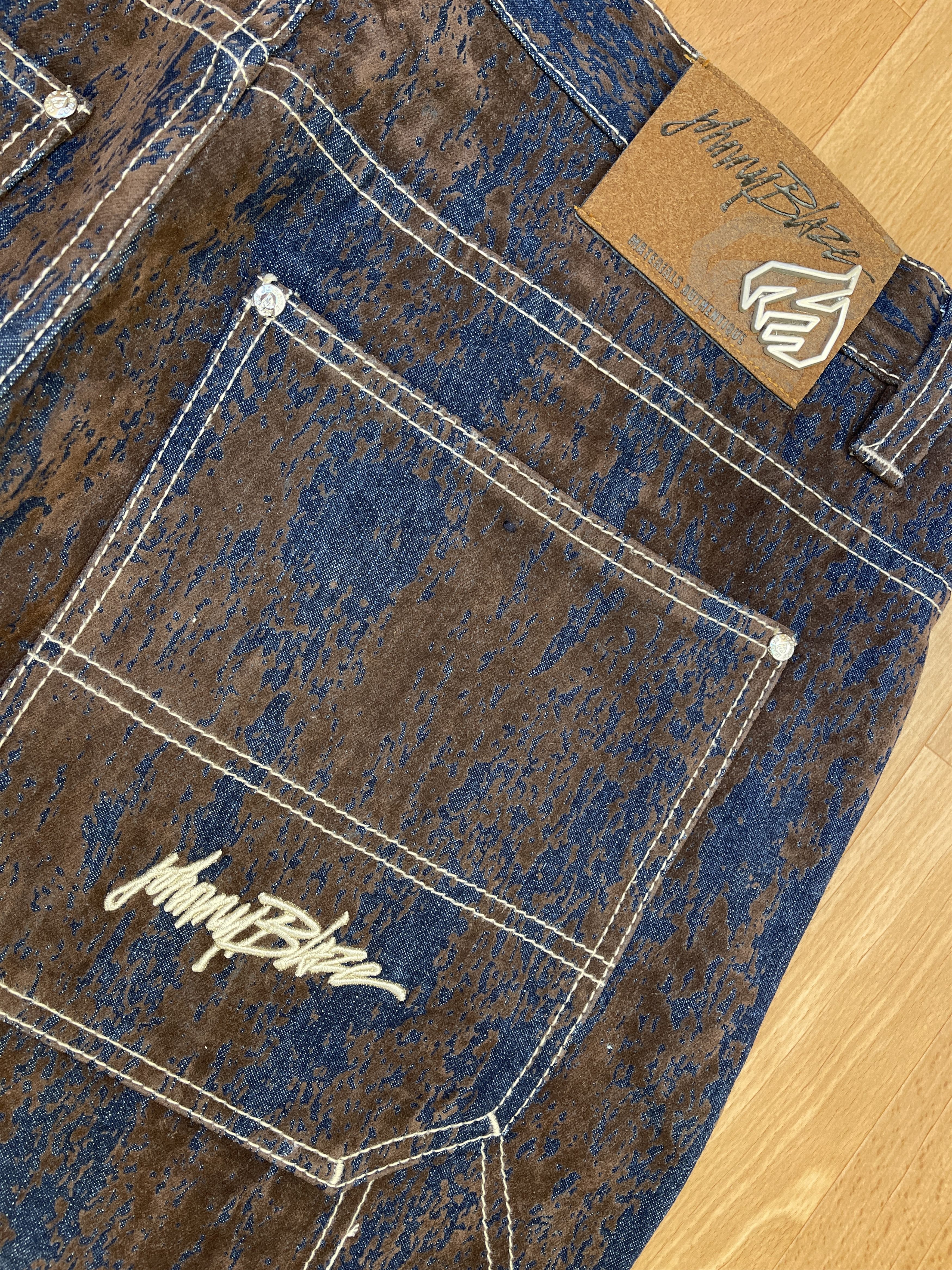 Wu-Tang Clan Johnny Blaze jeans, Wu Wear, vintage hip hop baggy, 90s 40 Size US 40 / EU 56 - 9 Thumbnail