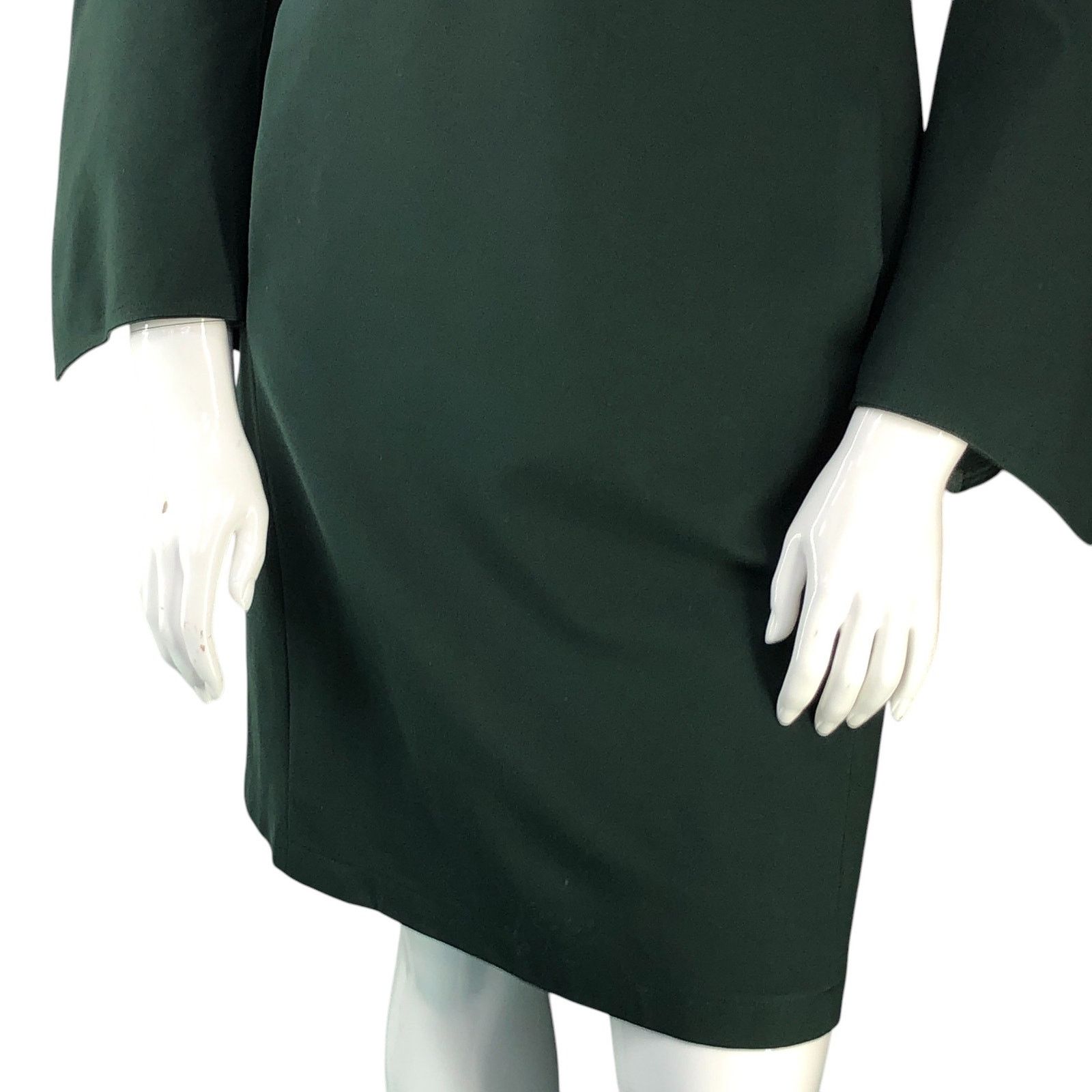 Lafayette 148 Size L Dress Flare Sleeve Round Neck POCKETS