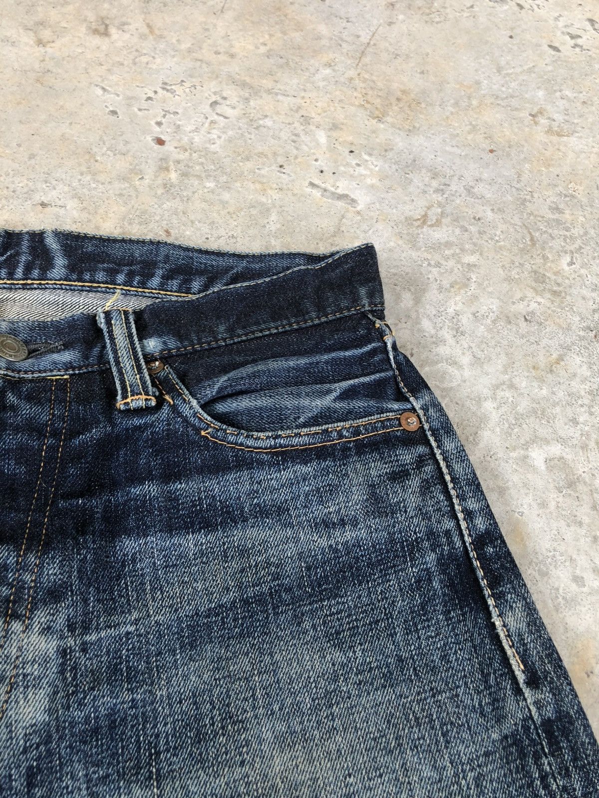 Momotaro Jeans Momotaro 0905SP Selvedge Denim Distressed Jeans Size US 31 - 16 Thumbnail