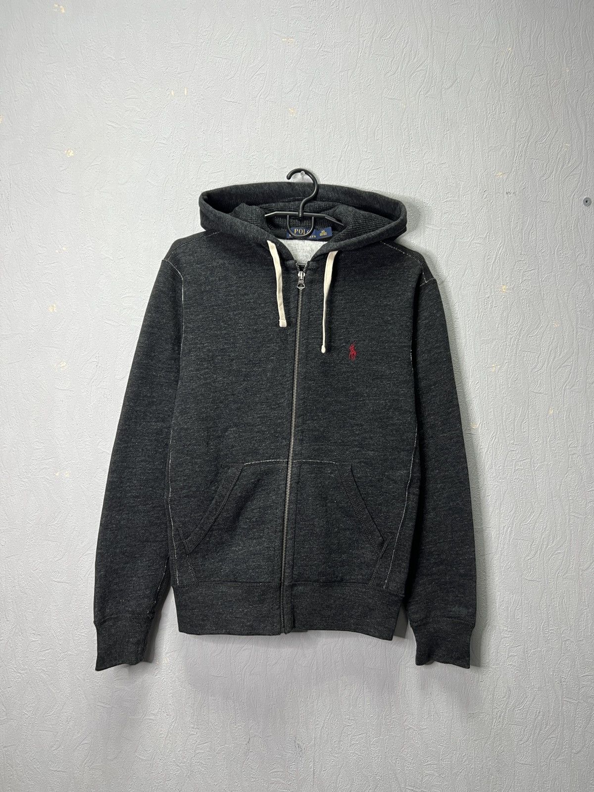 Polo Ralph Lauren Polo Ralph Lauren Grey Full-Zip Hoodie Red Pony Logo XS Size US XS / EU 42 / 0 - 1 Thumbnail