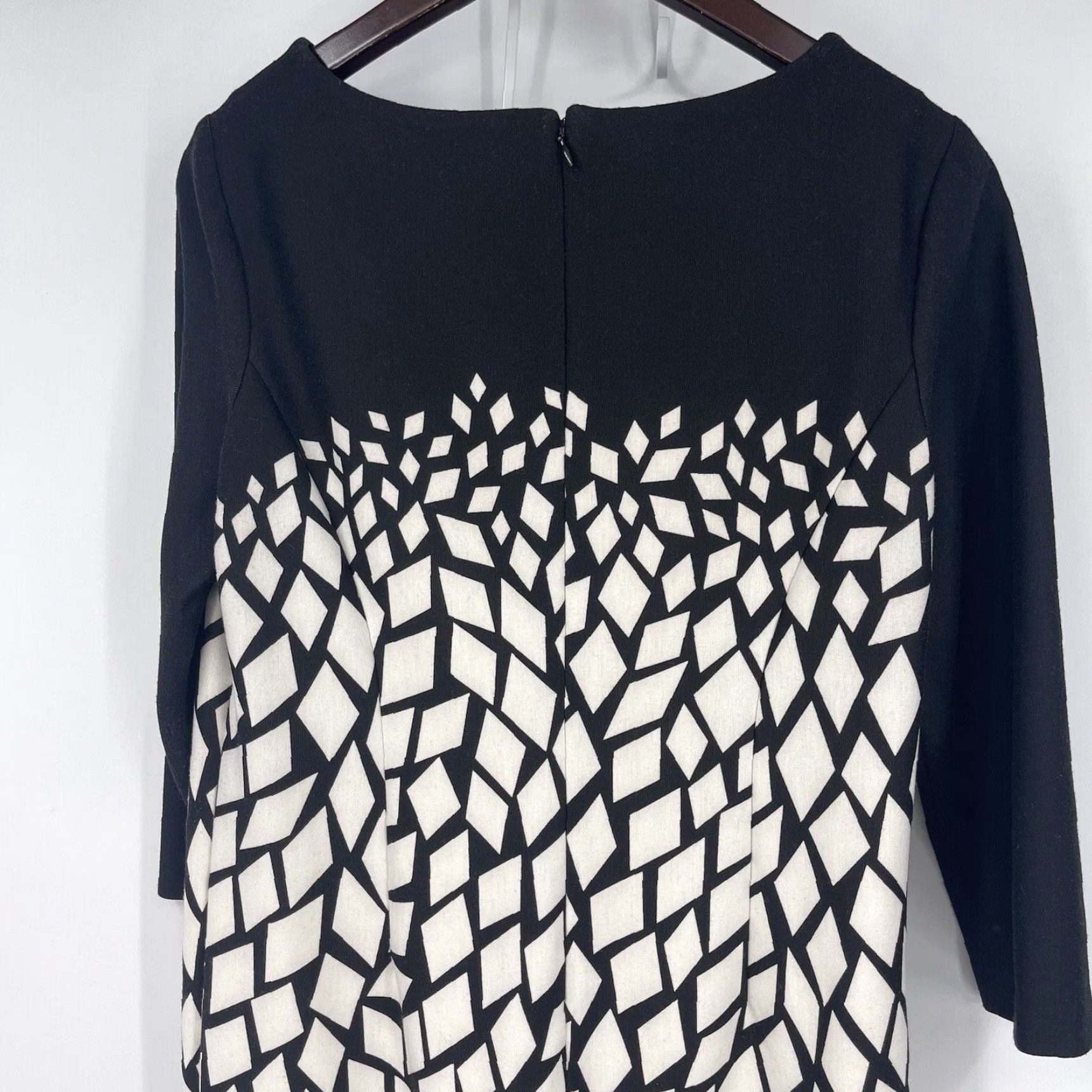 Vintage Chicos Dress Womens XS Black And White Geometric Wiggle Quiet Luxury Core 0.5 Size XS / US 0-2 / IT 36-38 - 5 Thumbnail