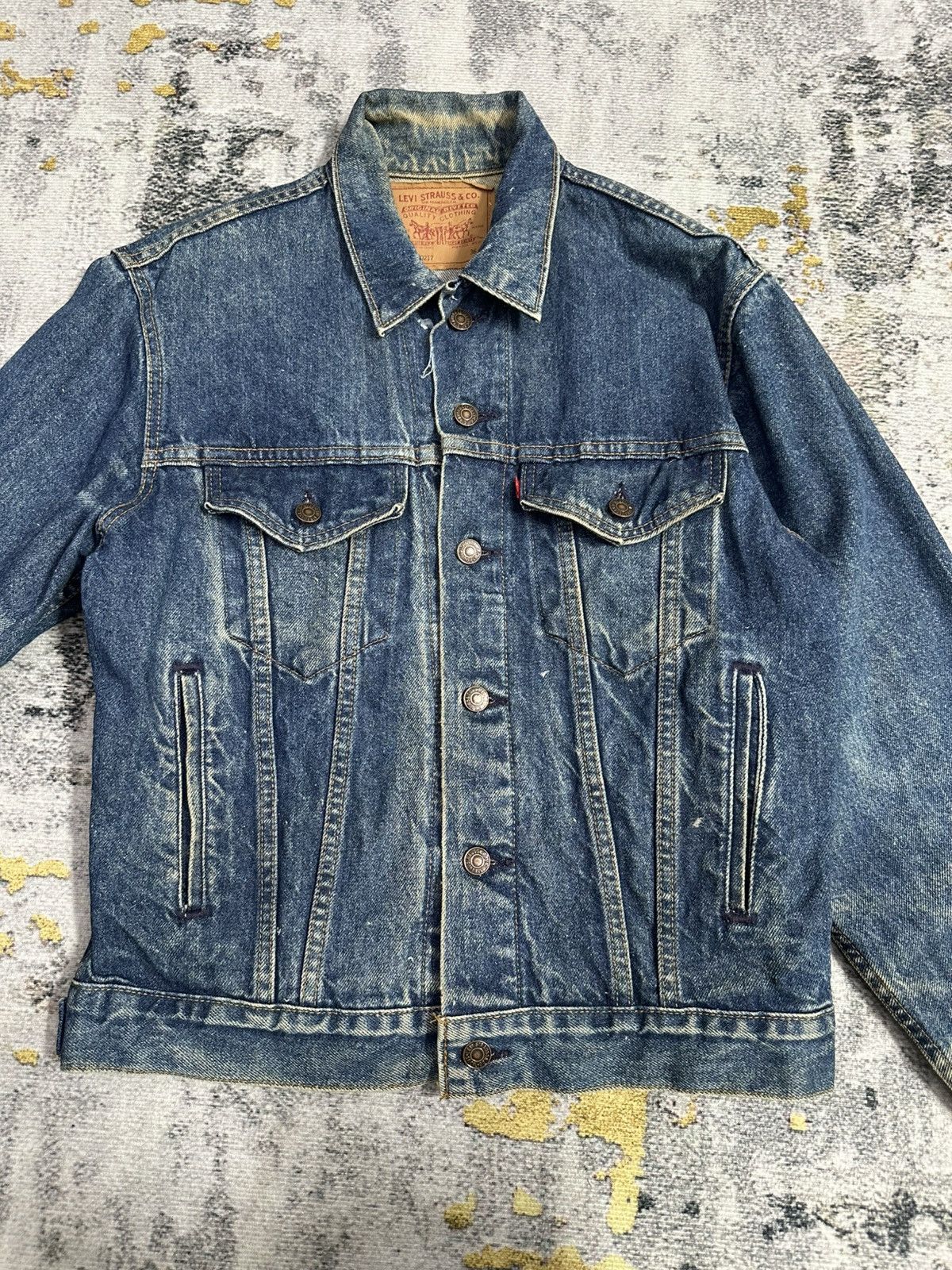 Levi's Vintage Clothing Vintage Levis Denim Trucker Jacket – Made In USA 70s Style Size US S / EU 44-46 / 1 - 14 Thumbnail
