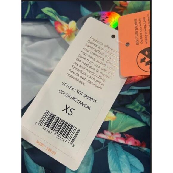 Designer Gottex Zip Mock Lifestyle Womens Long Sleeve Sun Shirt Size XS / US 0-2 / IT 36-38 - 3 Thumbnail