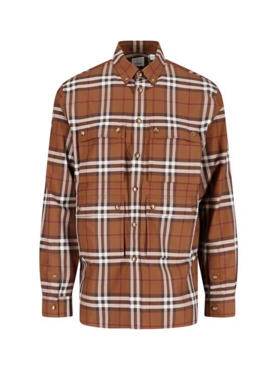 Burberry BURBERRY Men Long Tops 8061058 A8900 Brown Size US L / EU 52-54 / 3 - 1 Thumbnail
