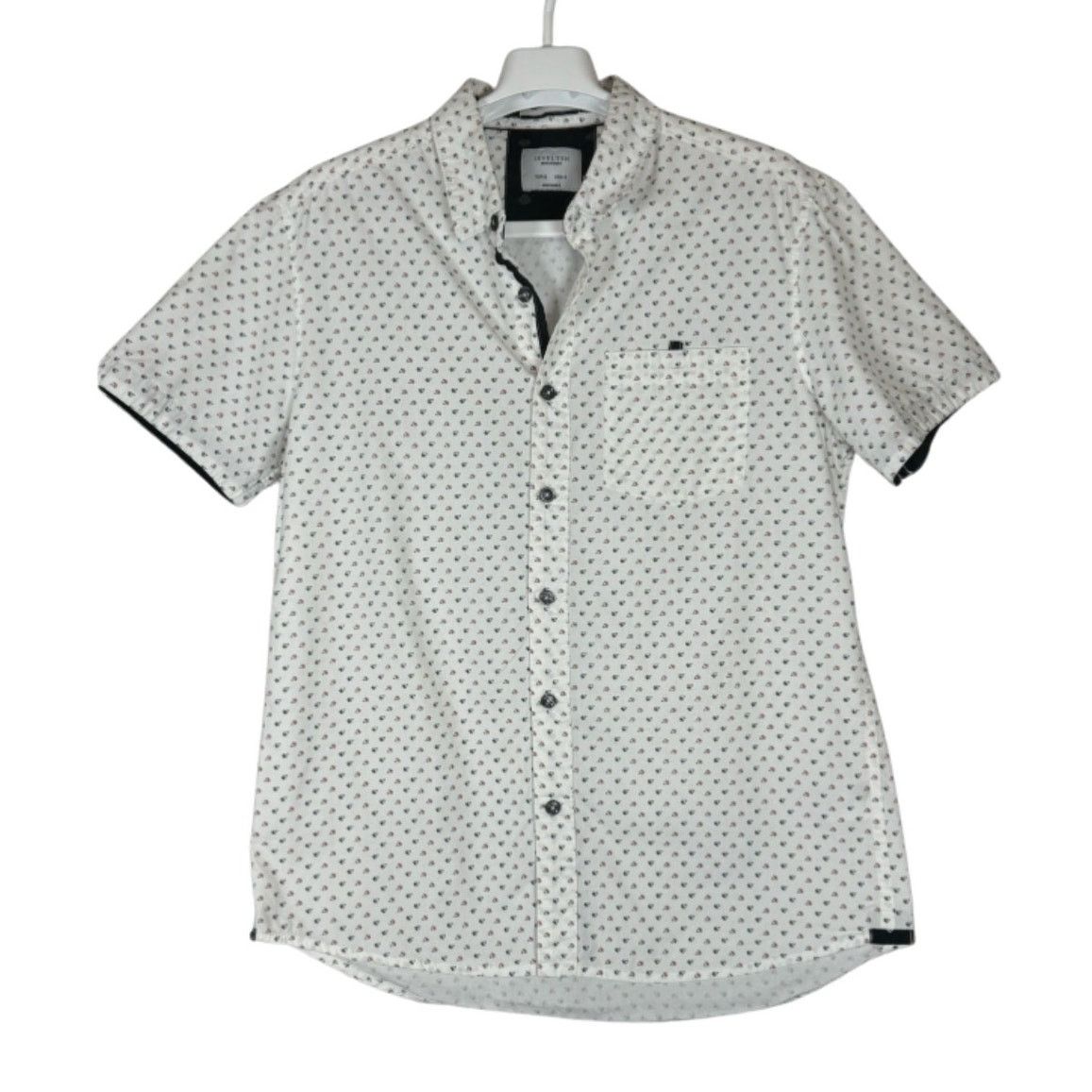 Unknown London Level Ten MensModern Short Sleeve Woven Shirt Men’s Size S Size US S / EU 44-46 / 1 - 1 Thumbnail