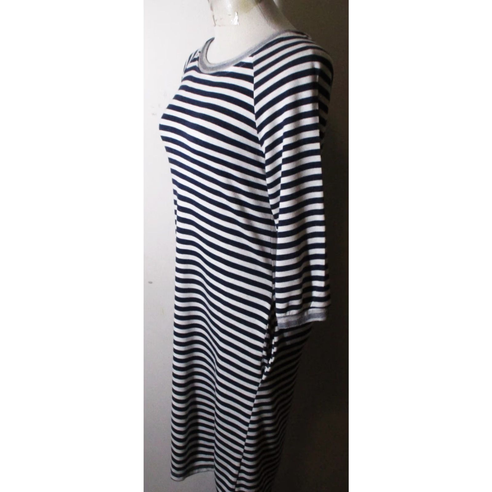 Vintage BELLAMBRA Blue 3/4 Sleeve Midi Dress Size S Size S / US 4 / IT 40 - 4 Thumbnail