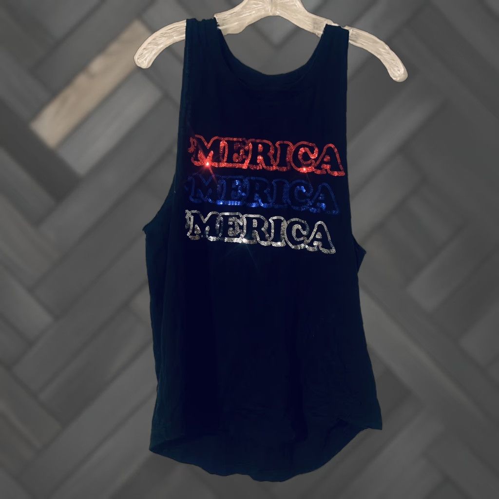 Victoria's Secret Victoria's Secret Tank Shirt Womens Medium Black Sleeveless Mercia Logo Size M / US 6-8 / IT 42-44 - 1 Thumbnail