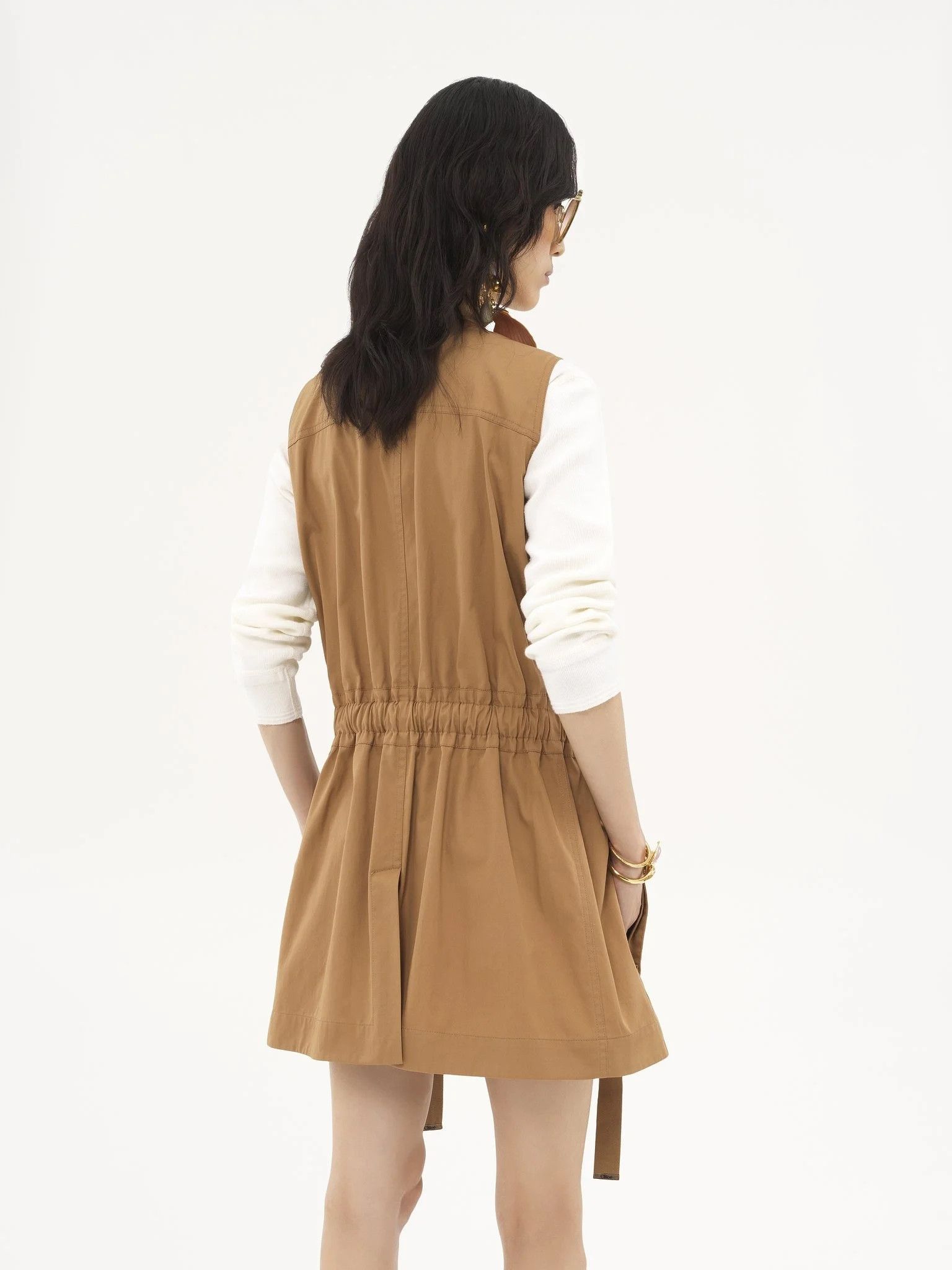 Chloe o1loc1c10326 Utilitarian Vest in Golden Brown Size XS / US 0-2 / IT 36-38 - 4 Thumbnail