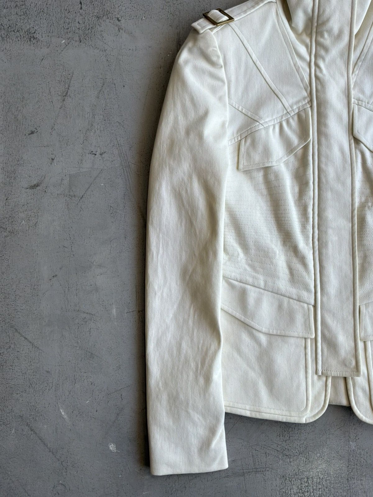 Gucci 2003 - Gucci - Tom Ford Era - Structured Moto Jacket Size XS / US 0-2 / IT 36-38 - 5 Thumbnail