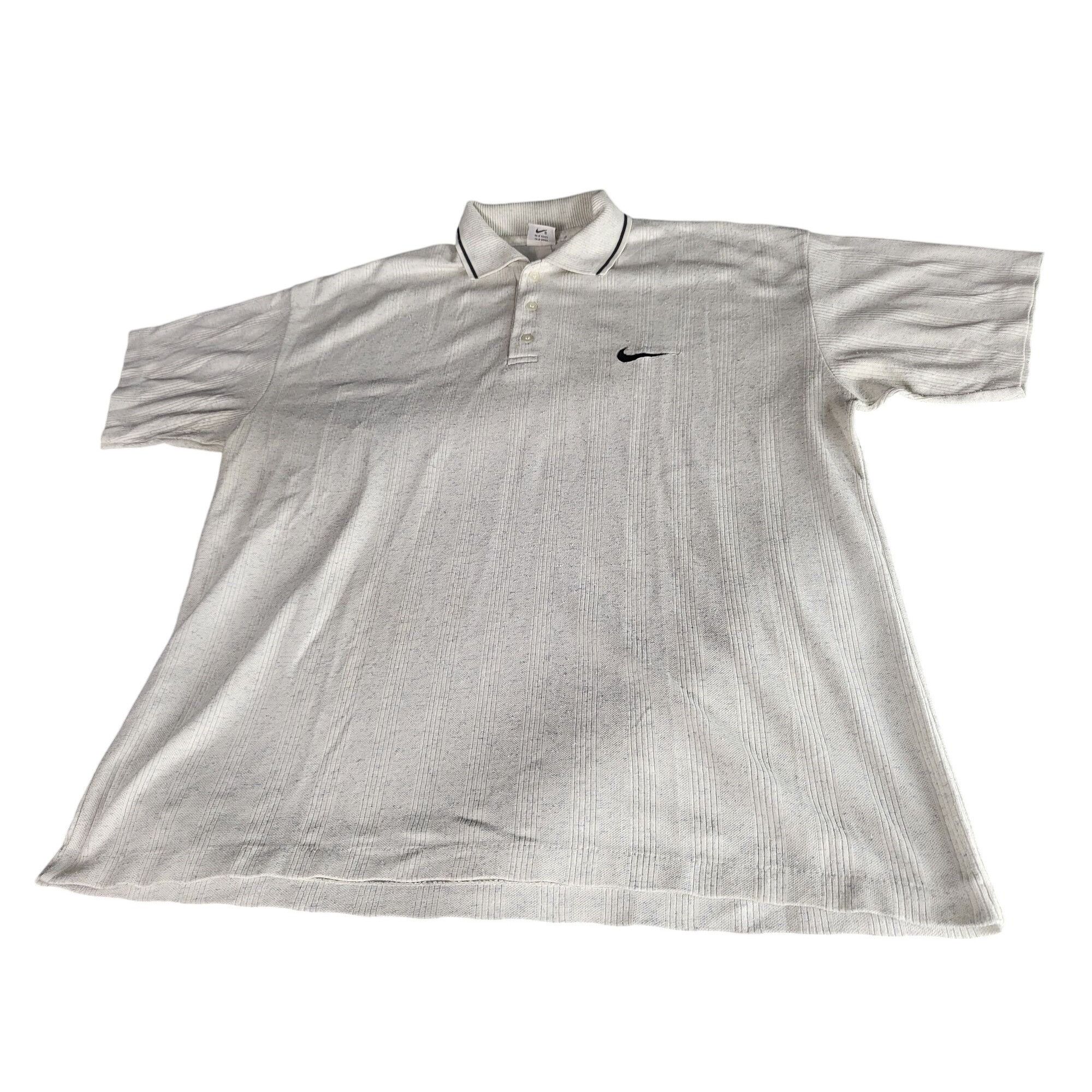Nike Vintage Nike Polo Shirt Men Sz XL White 90S Golf Preppy Athl Size US XL / EU 56 / 4 - 1 Thumbnail