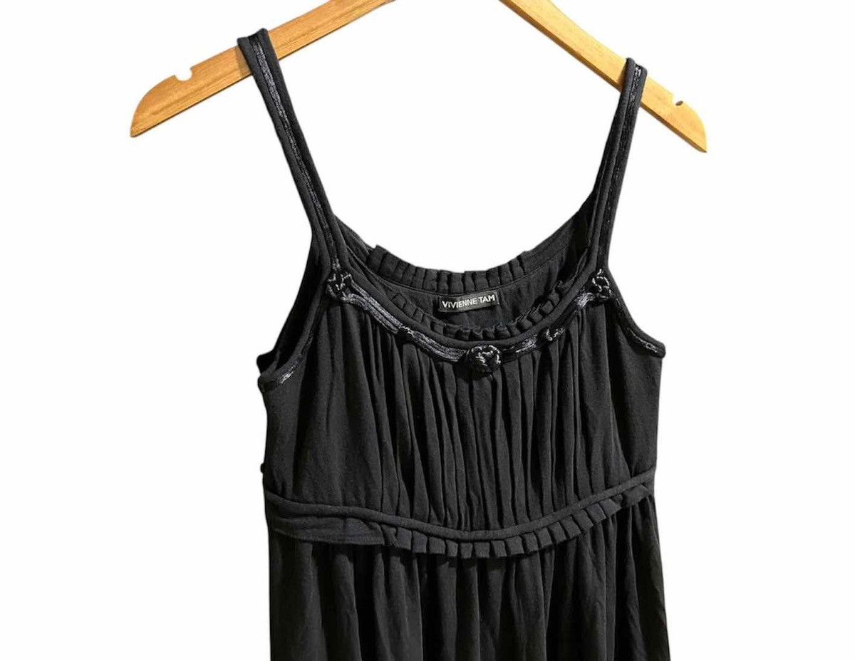 Vivienne Tam 🔥Rare Vintage Vivienne Tam Dress Camisole Velour Embroidered Size S / US 4 / IT 40 - 3 Thumbnail