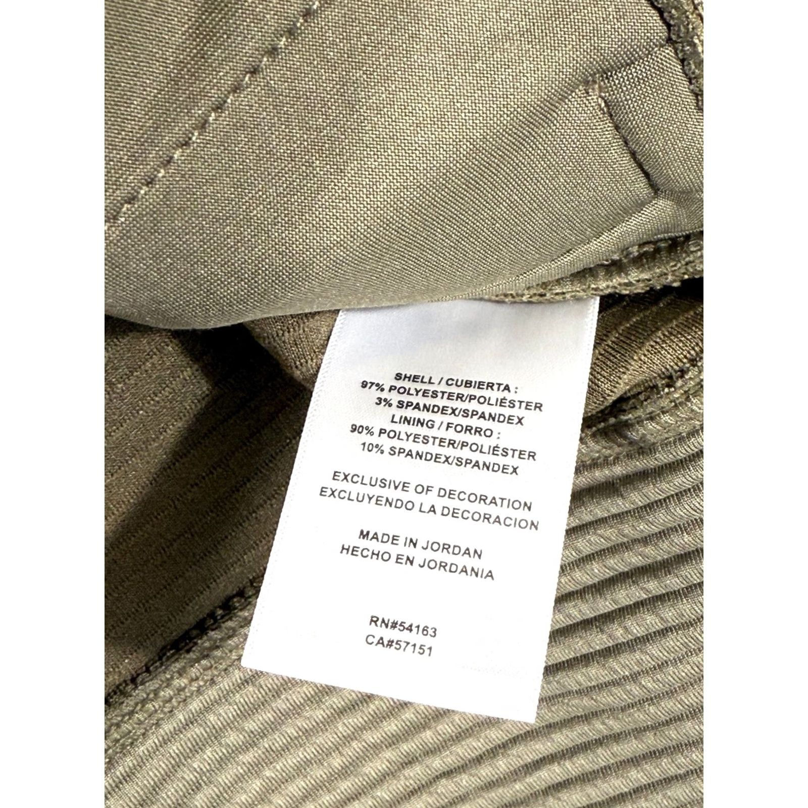 DKNY DKNY Full Zip Hoodie Sweatshirt Womens XL Green Ribbed Drawstring Stretch NWT Size XL / US 12-14 / IT 48-50 - 7 Thumbnail