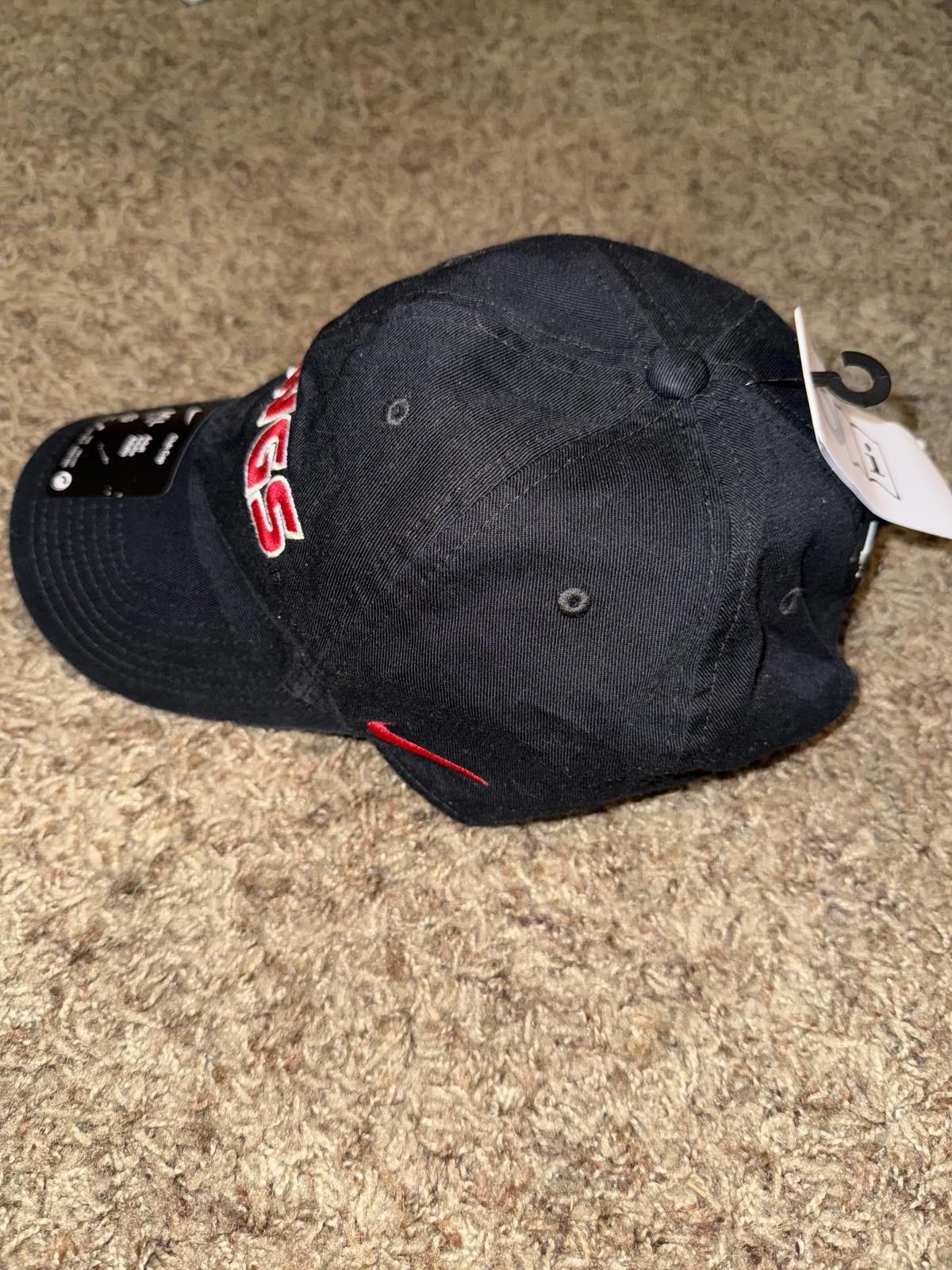 Nike Nike Georgia Bulldogs Club Cap Adjustable Black Campus Cap Hat UGA Sample Size ONE SIZE - 3 Thumbnail
