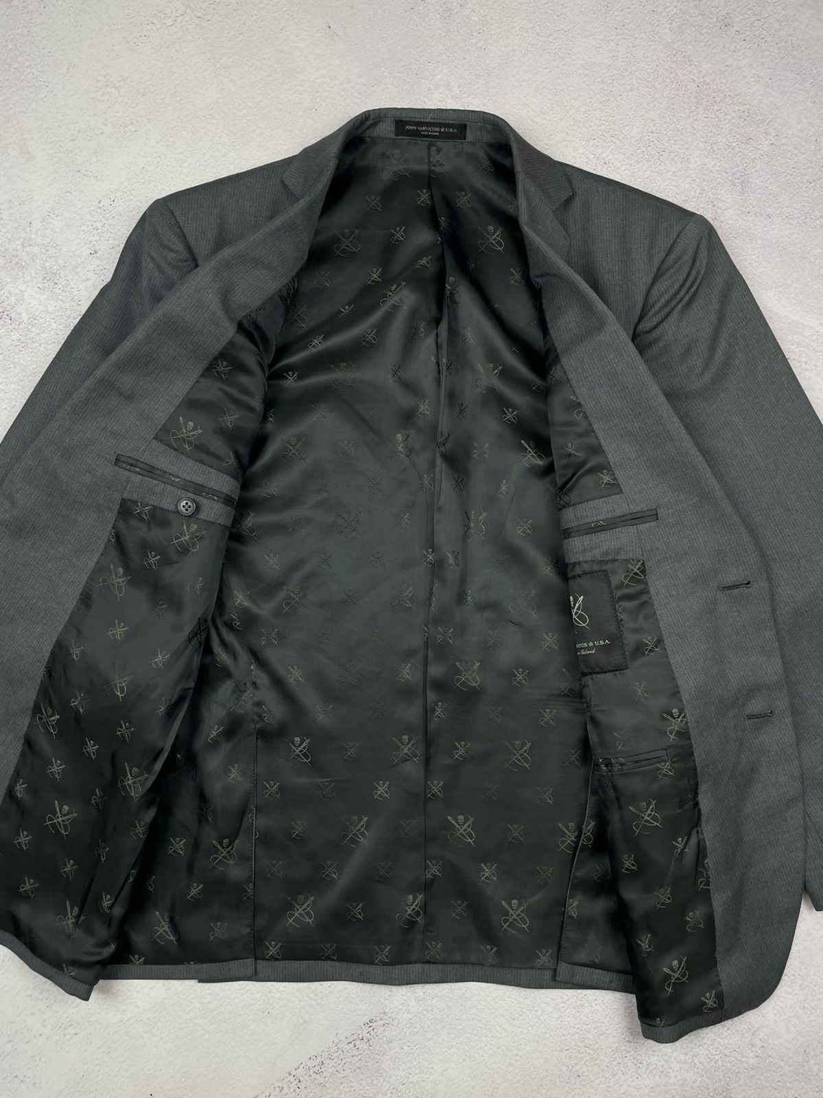 John Varvatos John Varvatos U.S.A. Mens Wool Blazer Jacket Size 40S/33S Size 40S - 8 Thumbnail