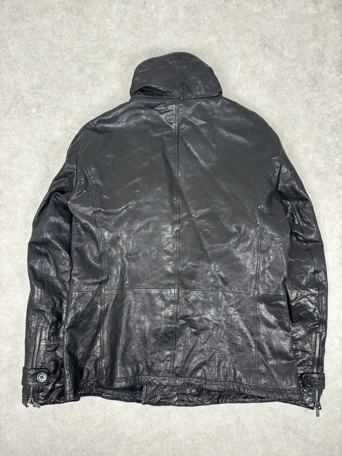 Emporio Armani AW2007 Emporio Armani Multi-Pocket Black Leather Jacket Size US L / EU 52-54 / 3 - 5 Thumbnail