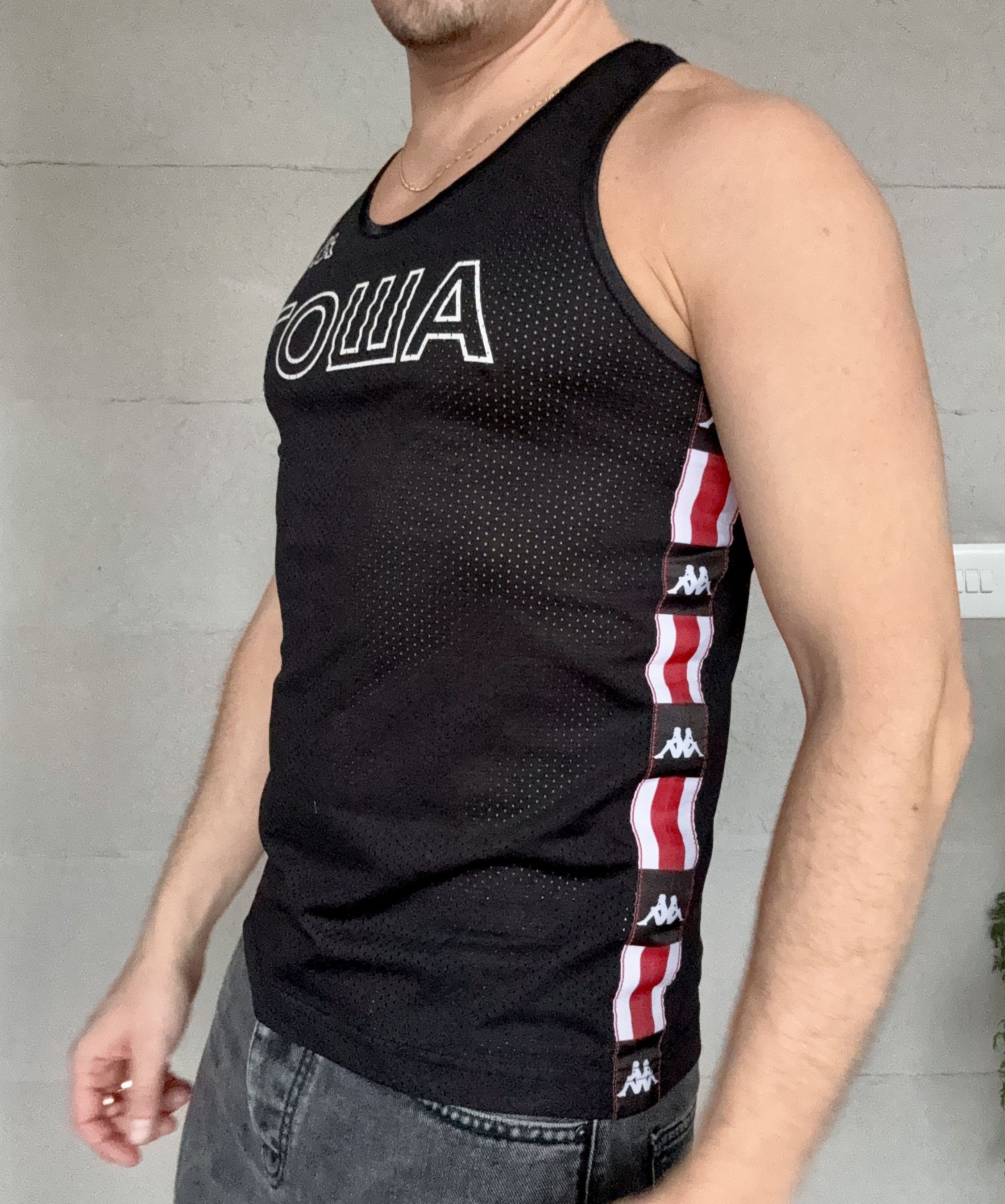 Gosha Rubchinskiy × Kappa Gosha Rubchinskiy x Kappa Logo Mesh Racer Vest Size US M / EU 48-50 / 2 - 5 Thumbnail