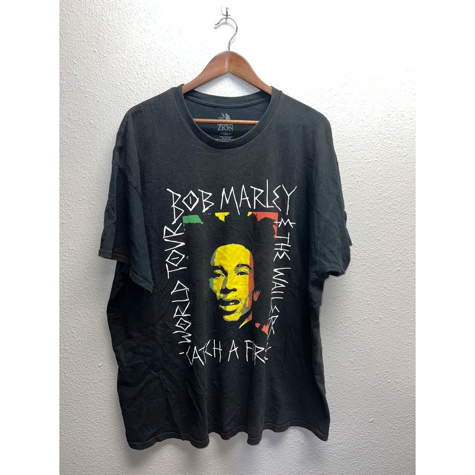 Zion Rootswear Bob Marley Shirt Zion Rootswear The Wailers Black Tee 2XL Size US XXL / EU 58 / 5 - 1 Thumbnail