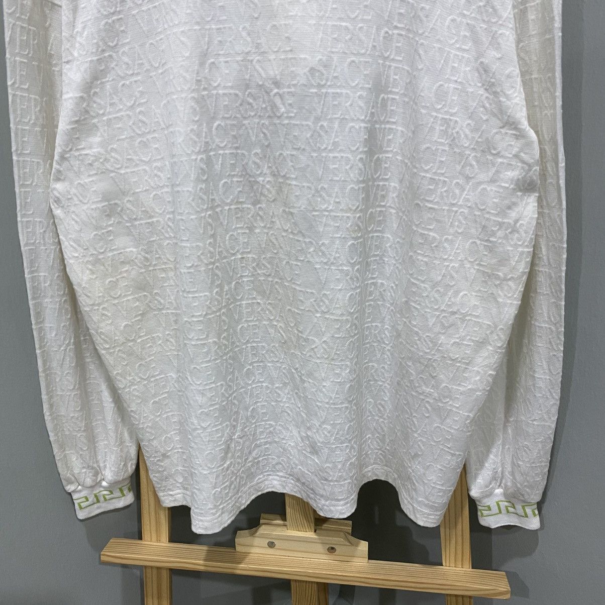 Versace Jeans Couture Archive Versace Jeans Couture Monogram Jacquard Long Sleeve Size US L / EU 52-54 / 3 - 6 Thumbnail
