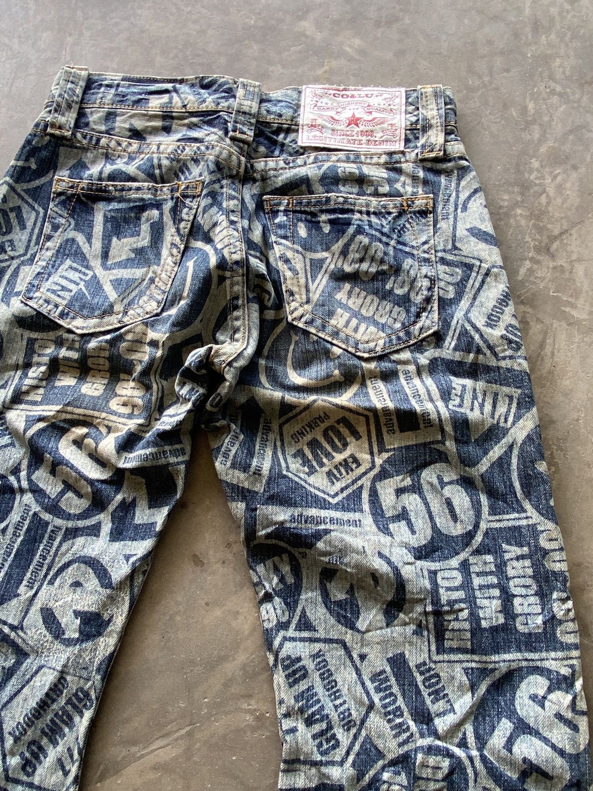 Hysteric Glamour × Japanese Brand × Tornado Mart 💥last call💥Japanese Co & Lu Jeans Fully Printed Glam Up 🔥 Size US 29 - 13 Thumbnail