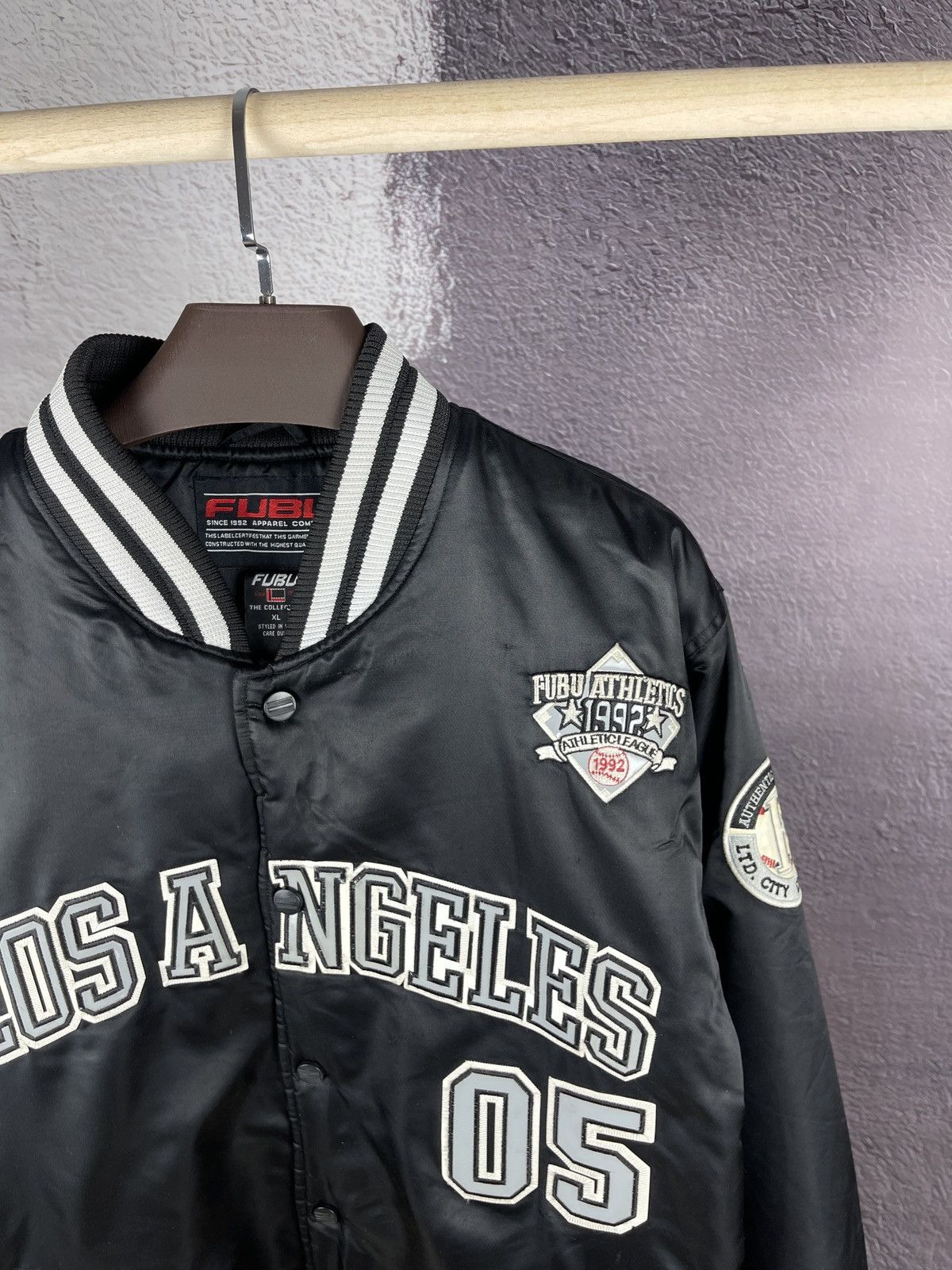 Fubu Fubu Vintage Bomber Jacket 90s 80s Los Angeles hip-hop rap Size US XL / EU 56 / 4 - 4 Thumbnail