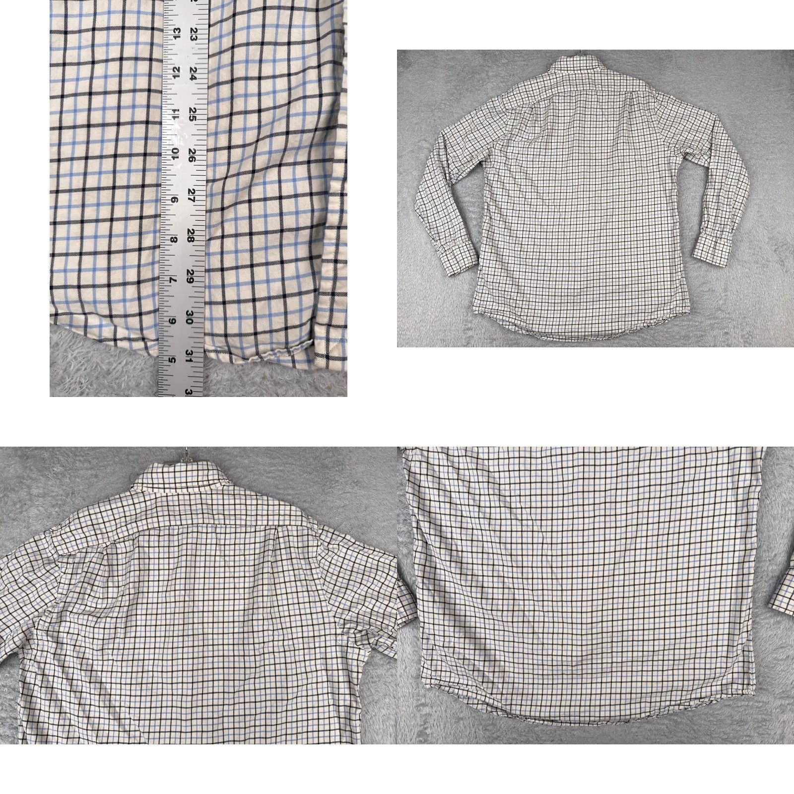 Polo Ralph Lauren VINTAGE Polo Ralph Lauren Shirt Adult XL White Plaid Cotton Custom Fit Size US XL / EU 56 / 4 - 9 Thumbnail