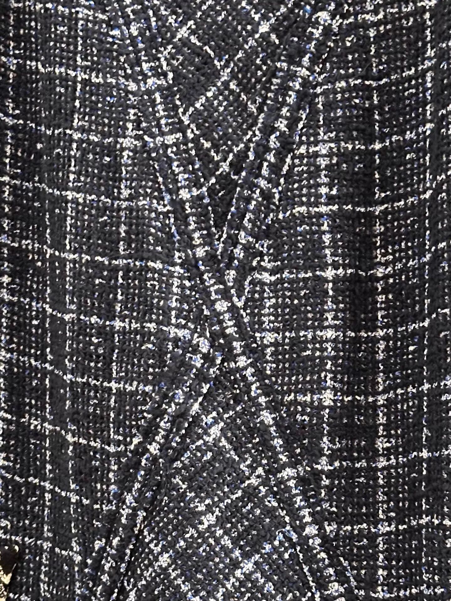 Chanel Chanel Women's Dark Blue Tweed Sleeveless CC Logo Dress 36 Size XS / US 0-2 / IT 36-38 - 4 Thumbnail