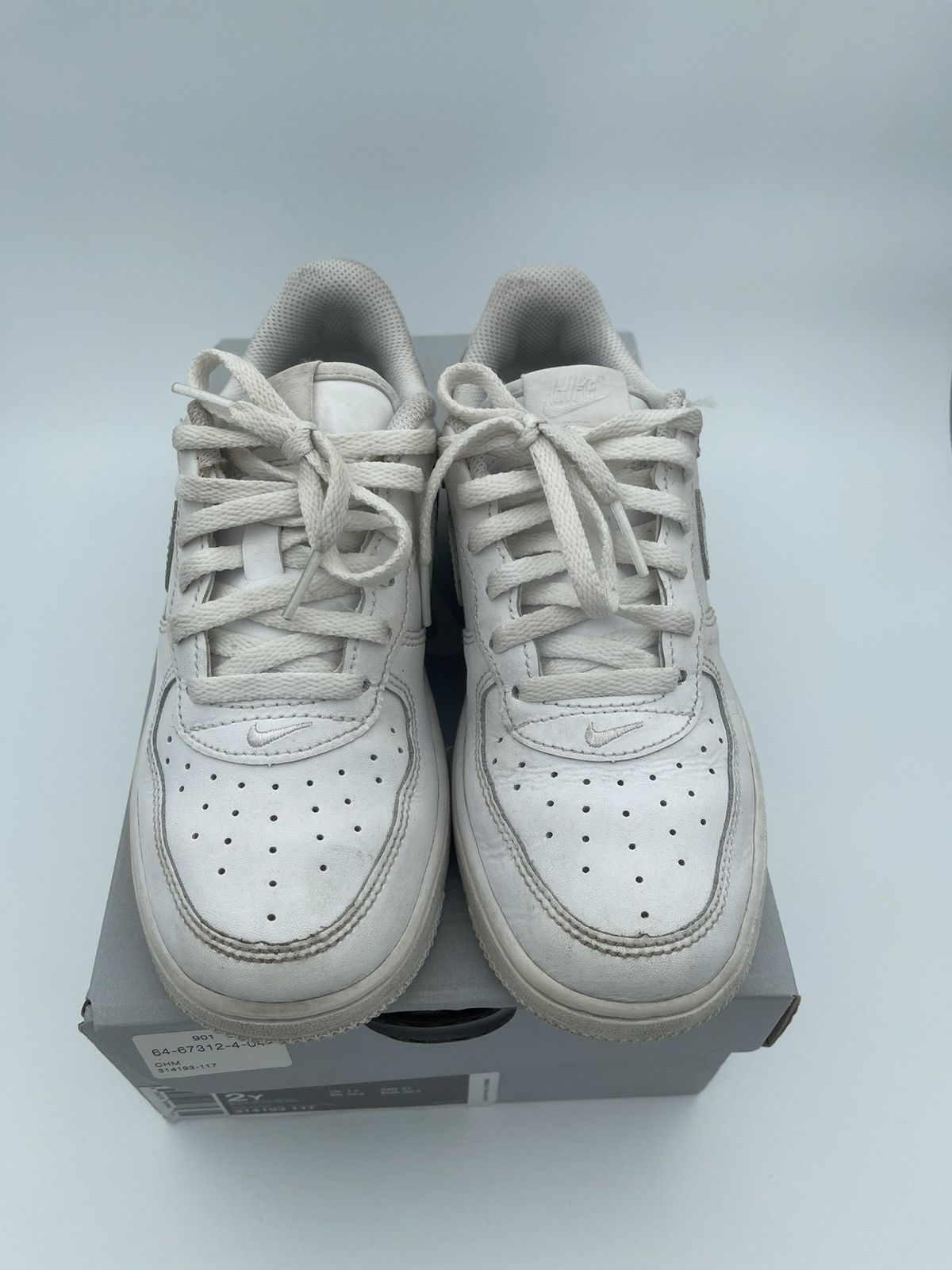 Vintage Nike Air Force 1 Little Kids Shoes 2Y Size US 5 / EU 37 - 6 Thumbnail