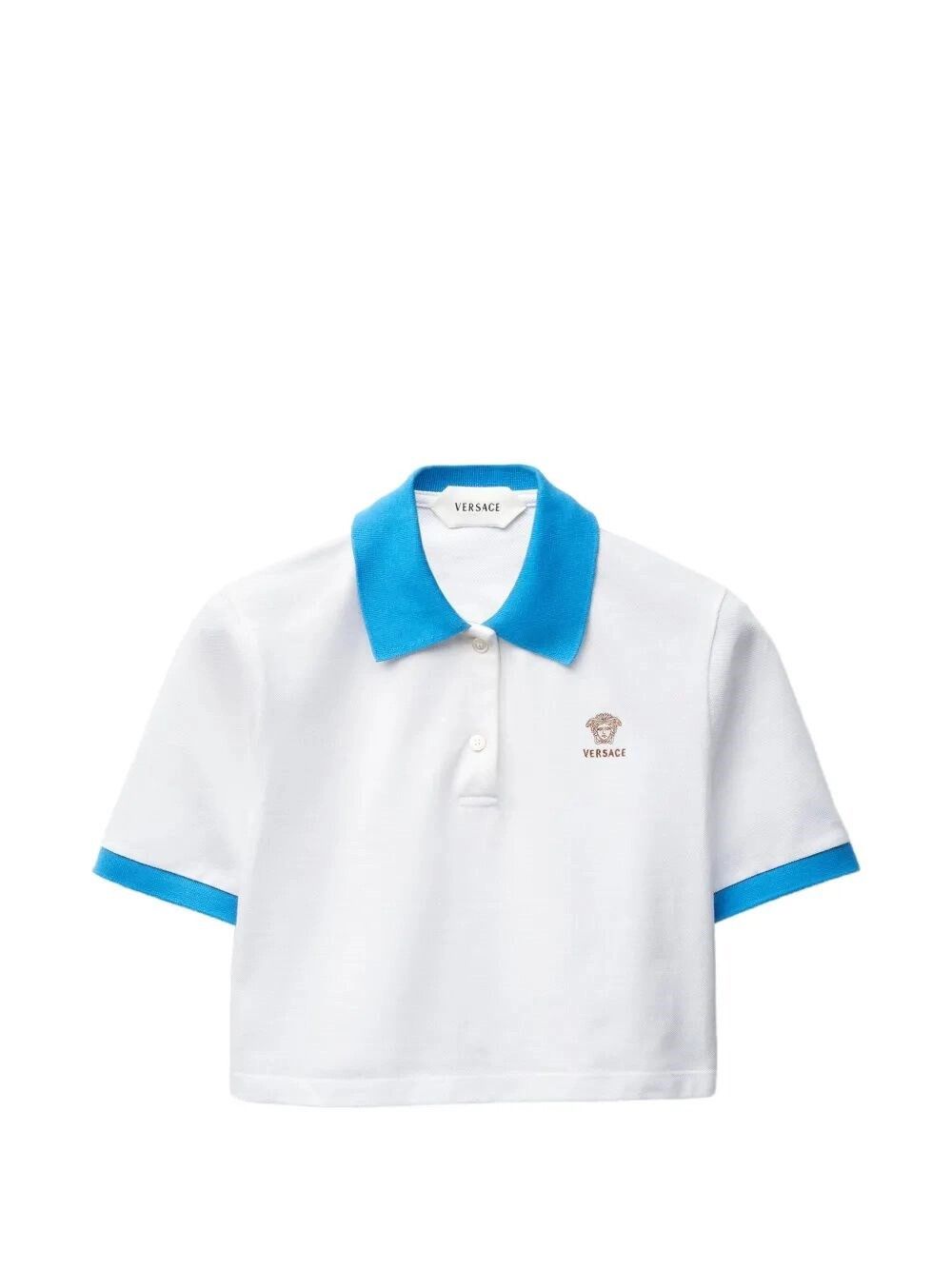 Versace Polo Piquet With Logo And Medusa Embroidery Size M / US 6-8 / IT 42-44 - 1 Thumbnail