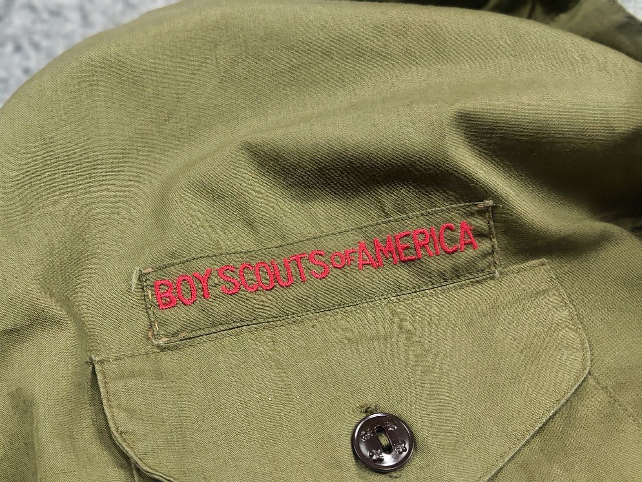 Vintage Vintage 60's Boy scouts of america Sanforized Military Shirt Size US M / EU 48-50 / 2 - 11 Thumbnail