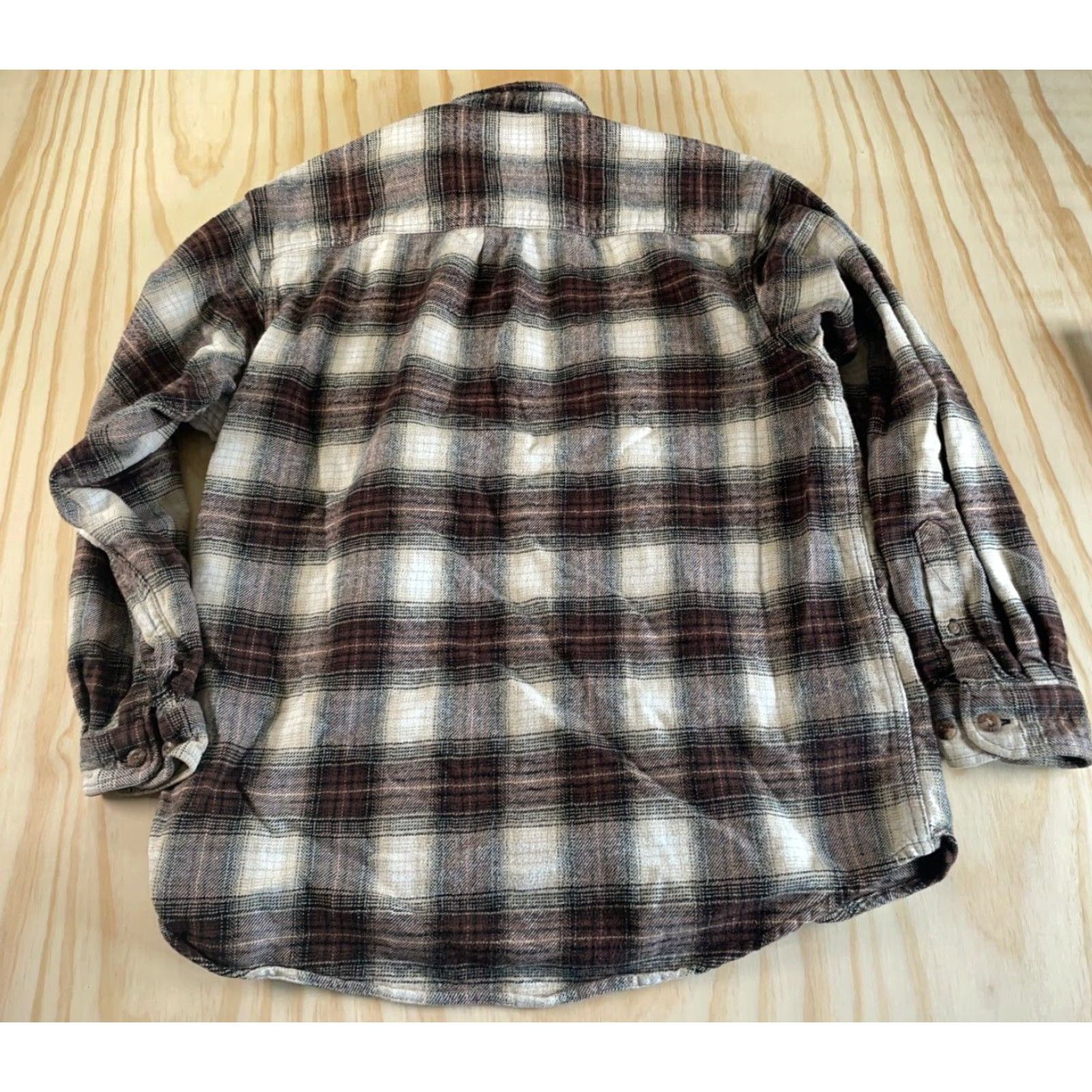 Vintage VINTAGE Field & Stream Shirt Adult Large Dark Red Flannel Heavyweight Grunge Size US L / EU 52-54 / 3 - 2 Thumbnail