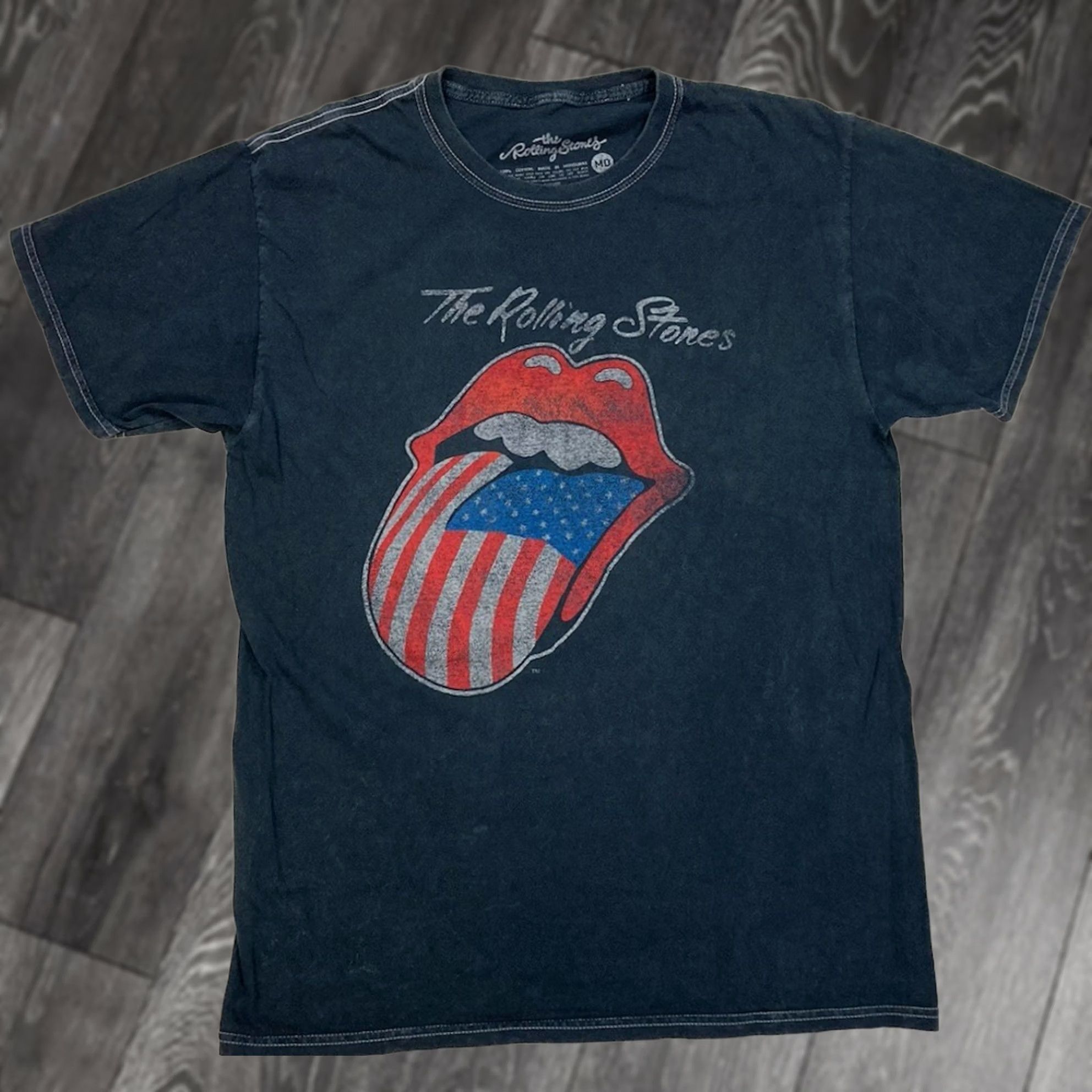 Logo 7 The Rolling Stones Logo Graphic T-shirt Men Medium Black Short Sleeve Music Size US M / EU 48-50 / 2 - 1 Thumbnail