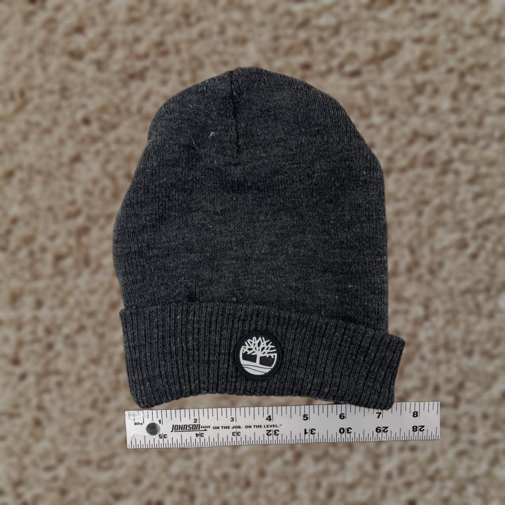 Timberland Timberland Beanie Adult One Size Gray Knit 100% Acrylic Winter Hike Camp Hat/Cap Unisex Mens Womens Size ONE SIZE - 1 Thumbnail