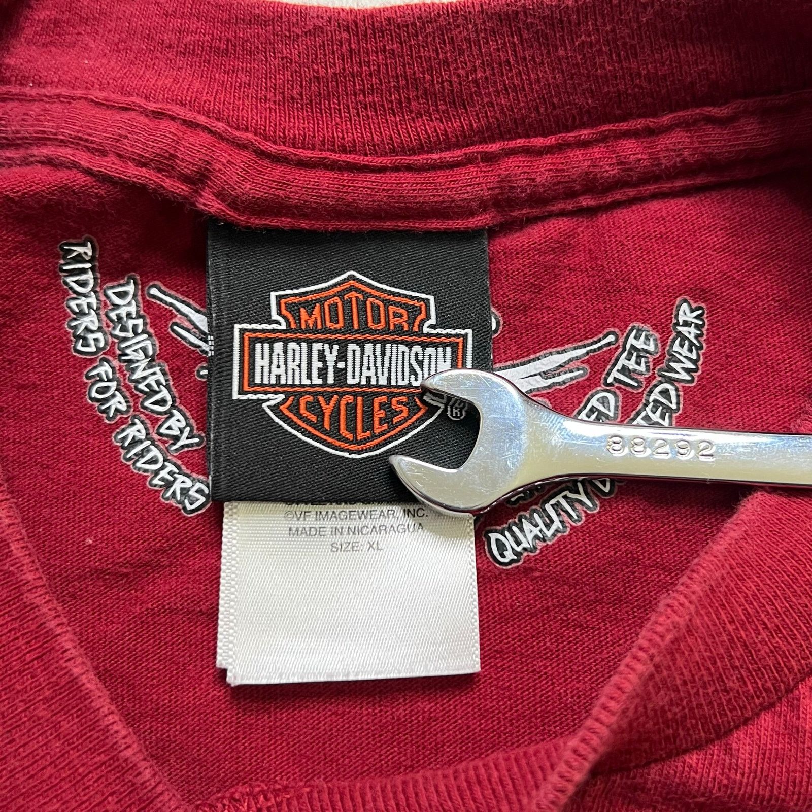 Harley Davidson Vintage Harley-Davidson Carson City Nevada Red T-Shirt Sz XL Size US XL / EU 56 / 4 - 3 Thumbnail