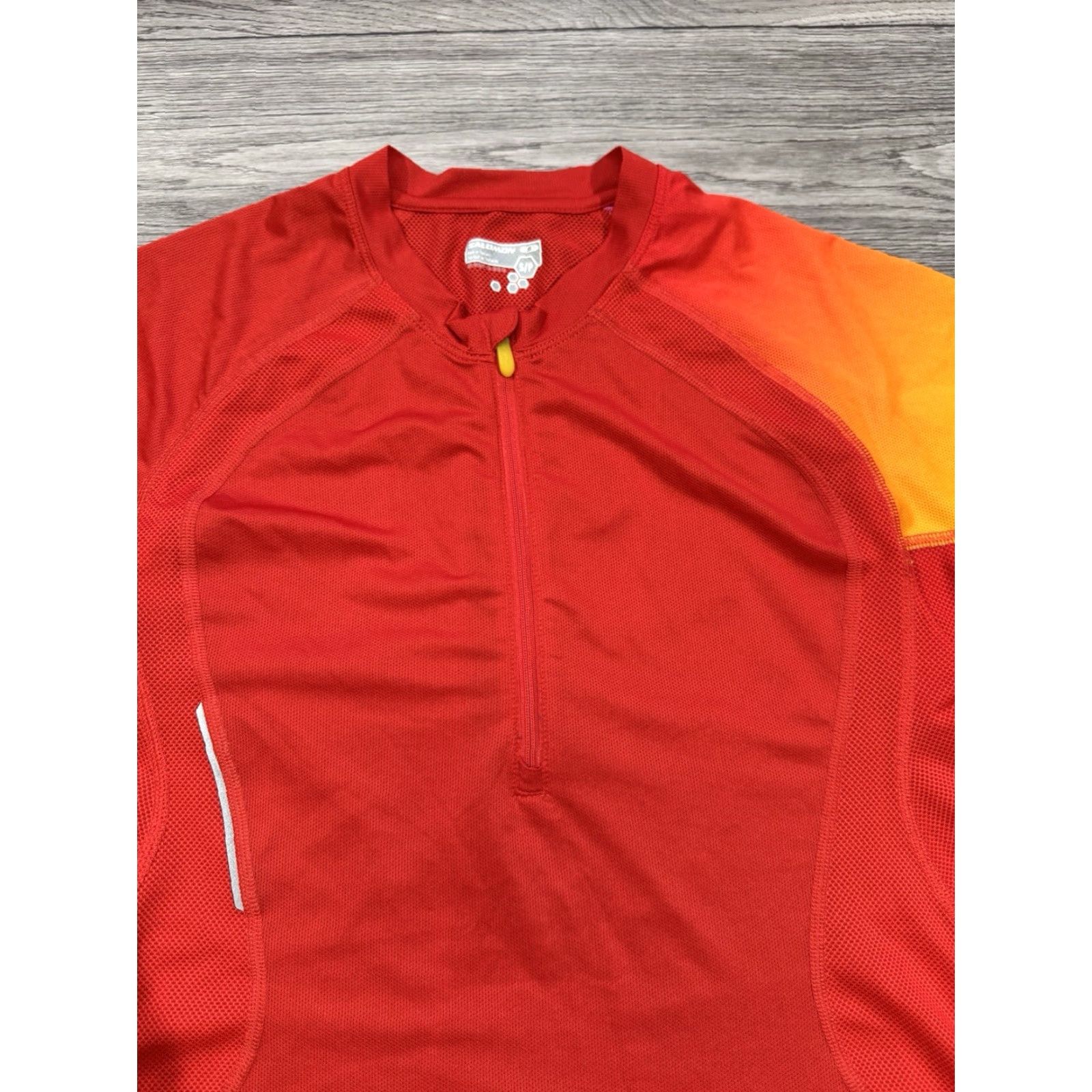 Salomon Salomon T-Shirt Short Sleeve Mens Size S Red ActiLite Trail Running 1/3 Zip Overall Activewear Shirt Size US S / EU 44-46 / 1 - 6 Thumbnail