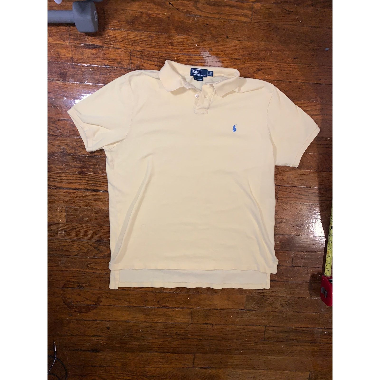 Polo Ralph Lauren Polo Ralph Lauren Polo Shirt XL Yellow Blue Pony Custom Fit Size US XL / EU 56 / 4 - 1 Thumbnail
