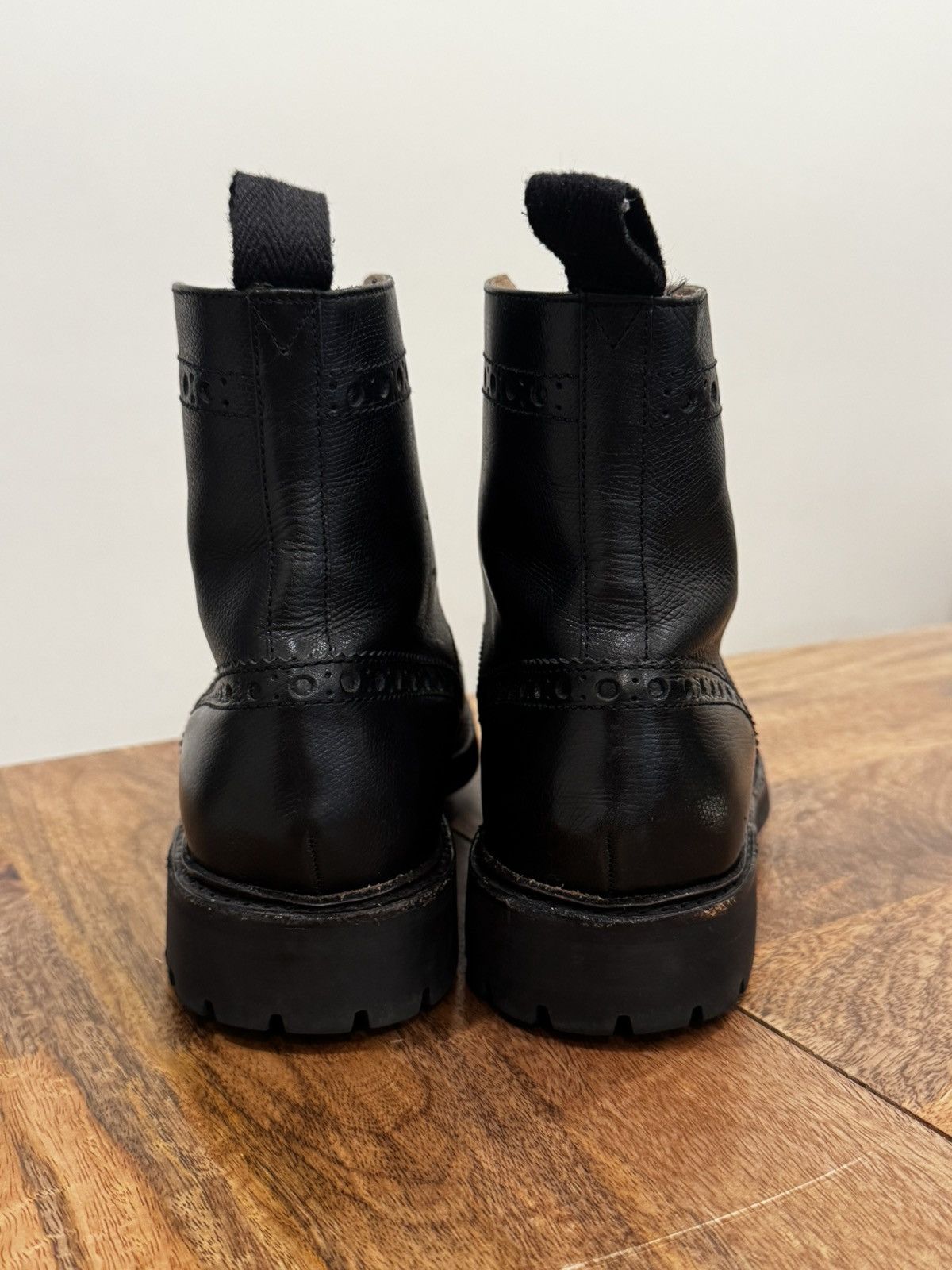 Grenson Grenson Fred Brogue Boots Black – UK 9 G, 8/10 Size US 10 / EU 43 - 3 Thumbnail