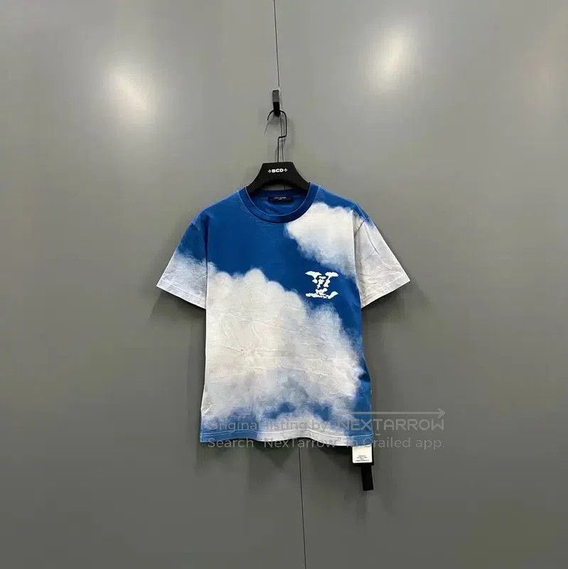 Louis Vuitton Louis Vuitton Blue Summer Cotton T-Shirt . Size US S / EU 44-46 / 1 - 1 Thumbnail
