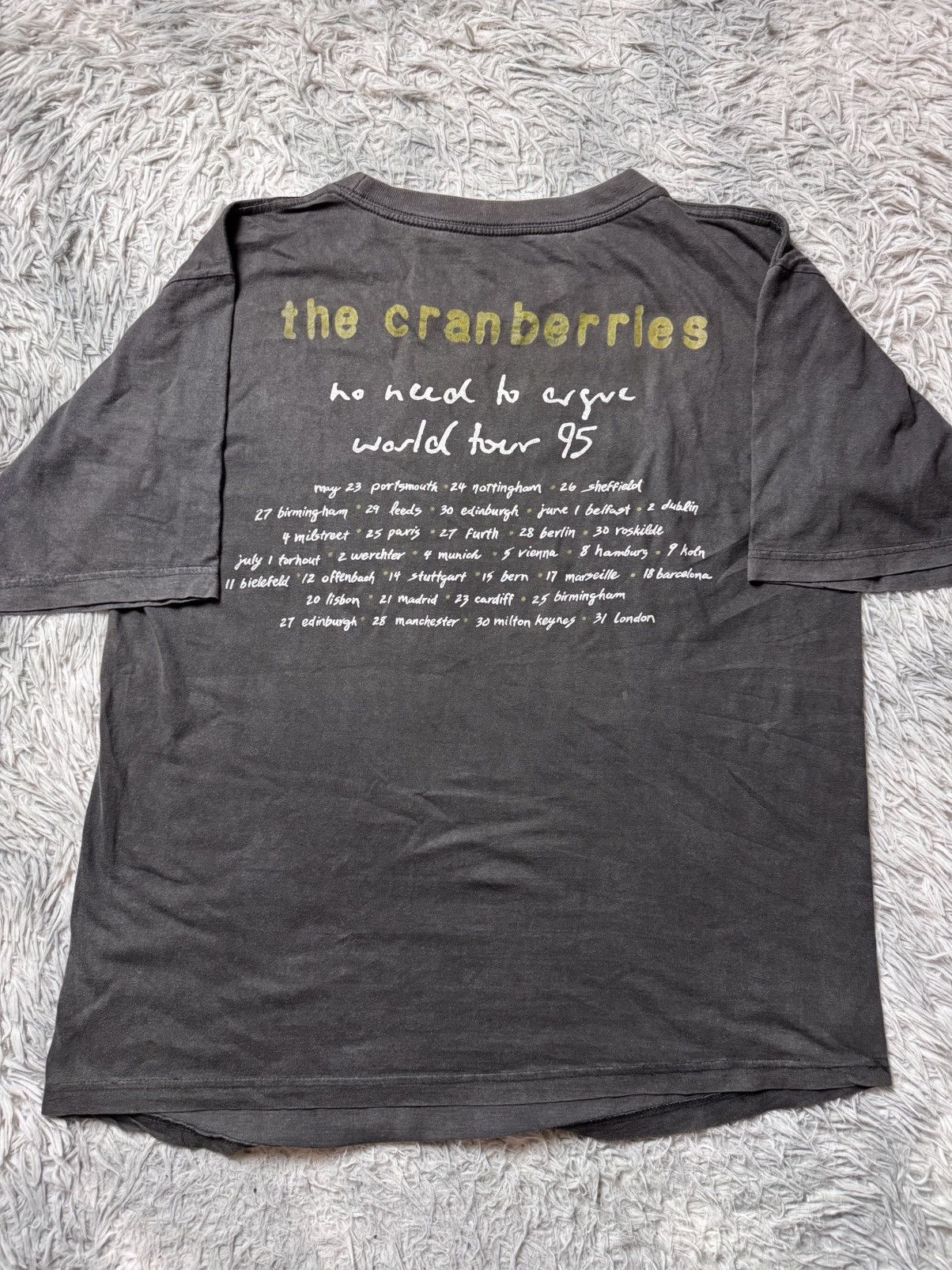 Vintage Vintage The Cranberries No Need To Argue World Tour 1995 Size US XL / EU 56 / 4 - 6 Thumbnail
