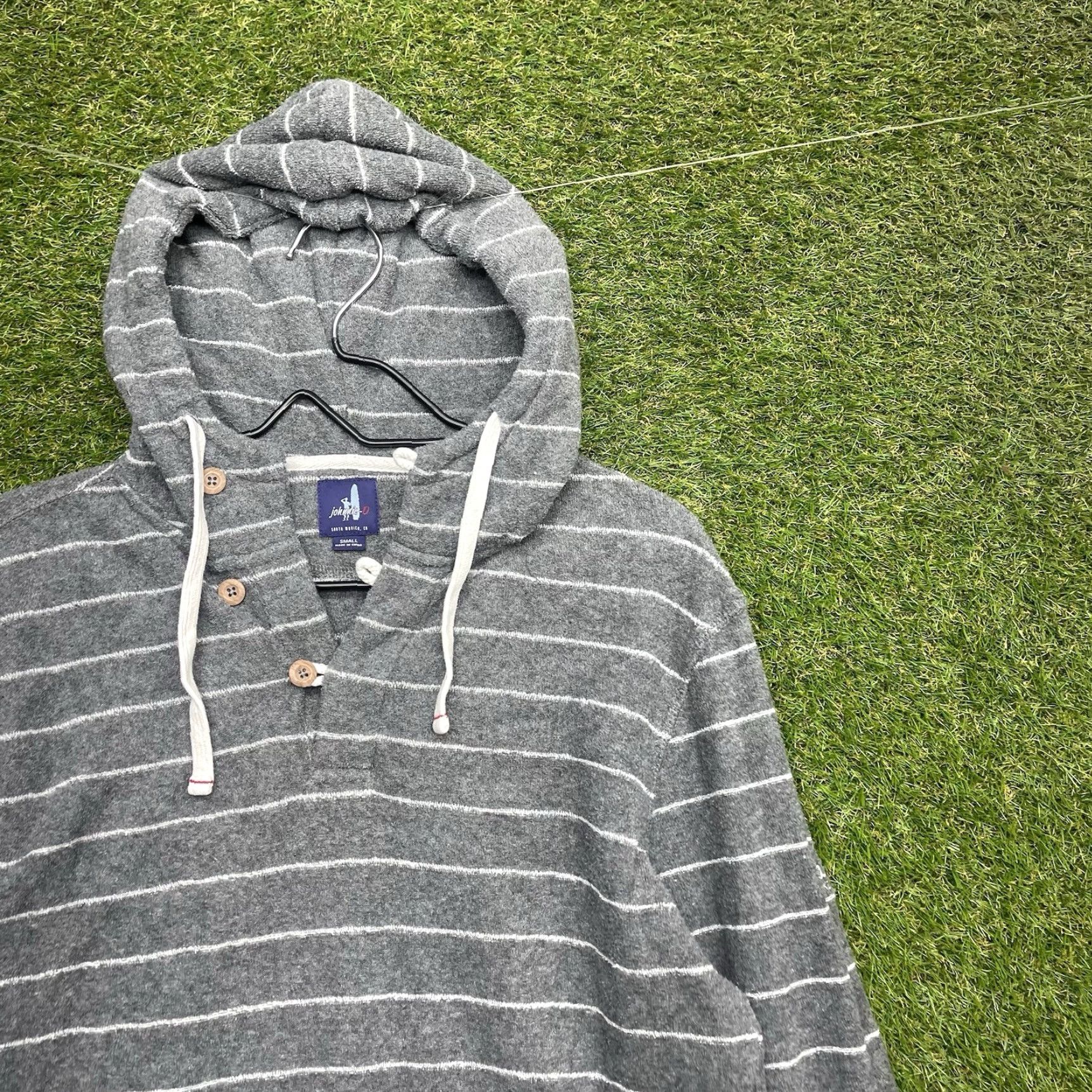 johnnie-O Johnnie O Hoodie Pullover Mens Small Hooded Terry Cloth Beach Surfing Blue Size US S / EU 44-46 / 1 - 3 Thumbnail