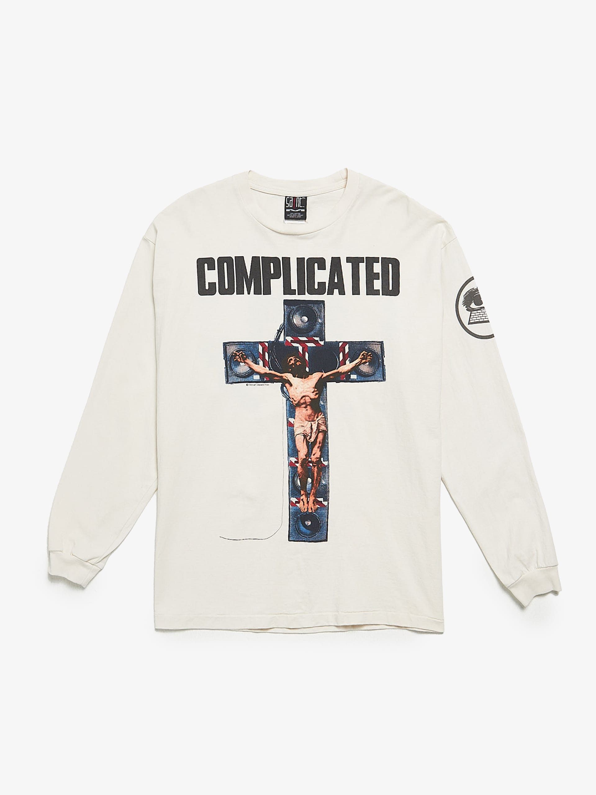 image of Saint Michael Milk Complicated Printed Cotton Longsleeve, Men's (Size Medium)