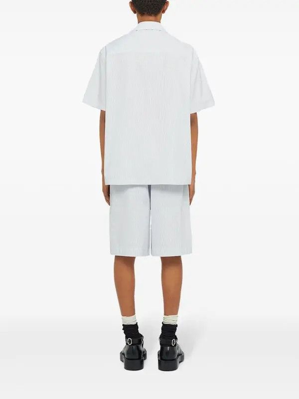 Jil Sander o1w1db10825 Cotton Shirt in White/Blue Size US M / EU 48-50 / 2 - 3 Thumbnail