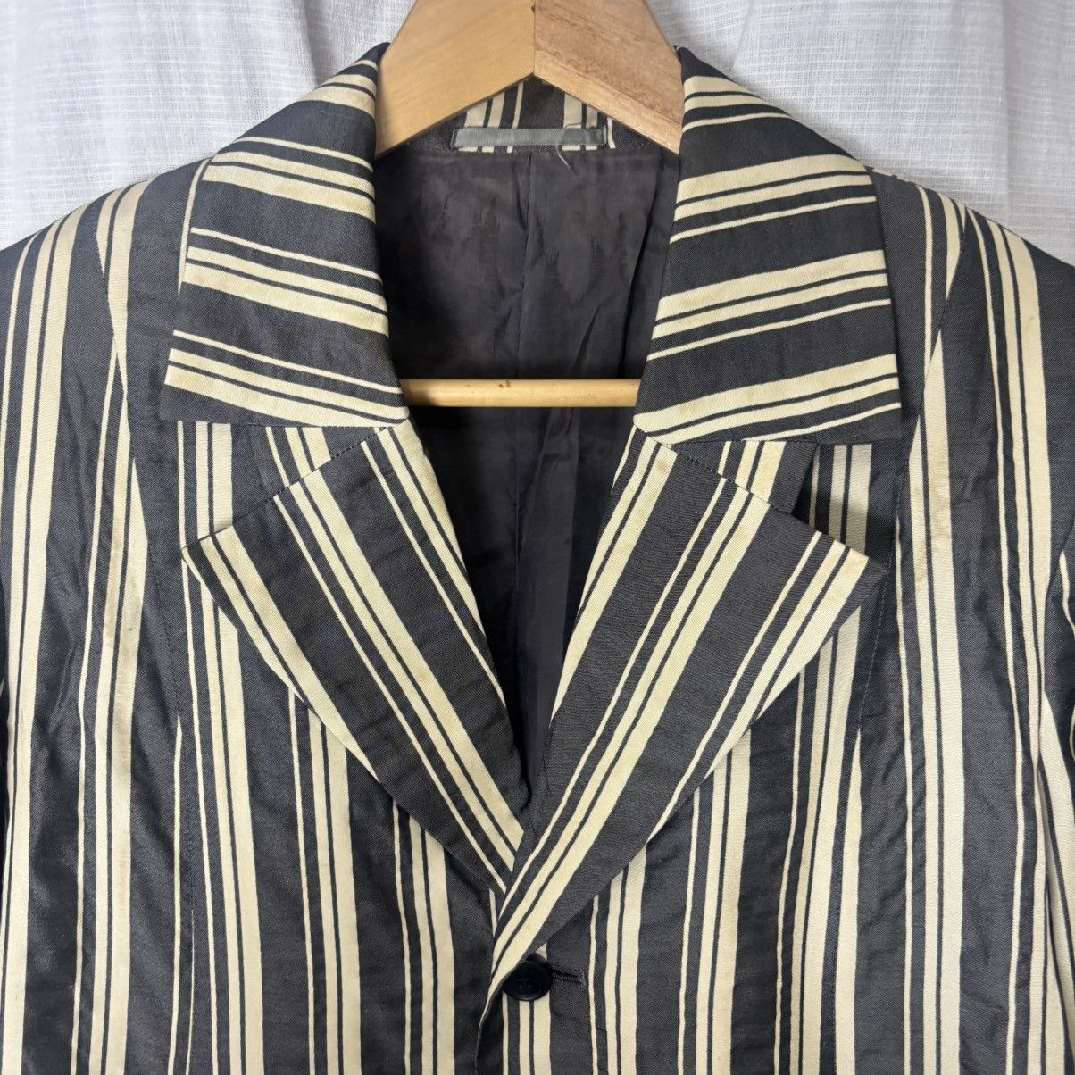 Yohji Yamamoto y's bis yohji yamamoto striped blazer Size US M / EU 48-50 / 2 - 3 Thumbnail