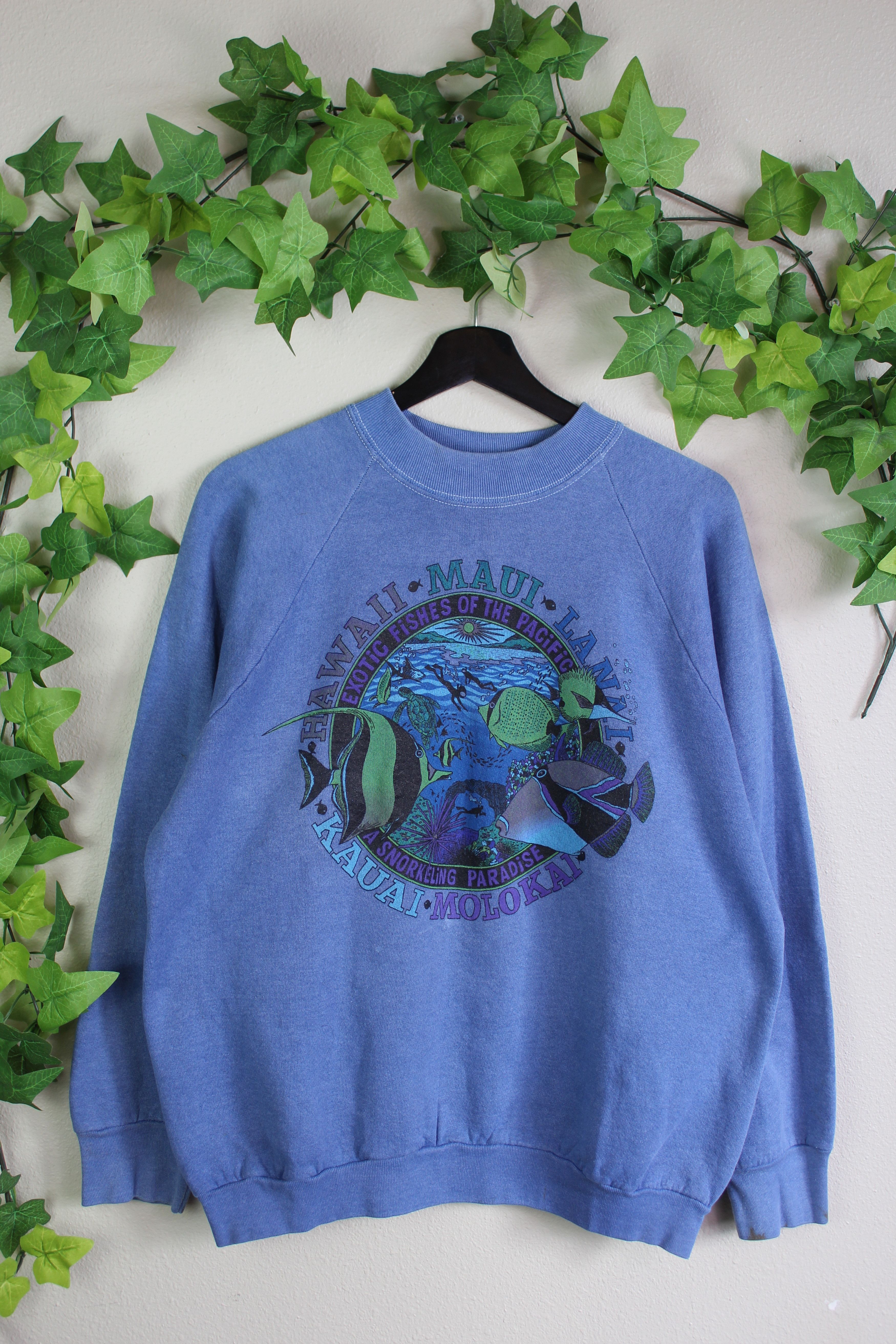 Vintage VINTAGE HAWAIIAN NATURE FISH SWEATSHIRT Size US XL / EU 56 / 4 - 1 Thumbnail