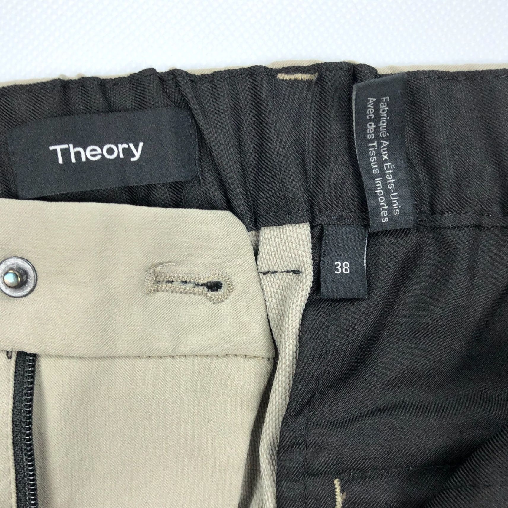Theory Theory Pants Mens 38x34 Straight Chino Beige 5-Pocket Stretch Office Wear 9-5 Modern City Preppy Mens Size US 38 / EU 54 - 5 Thumbnail